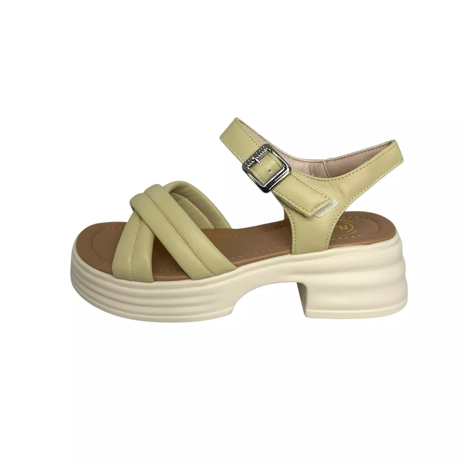 Sandale galbene cu talpa groasa