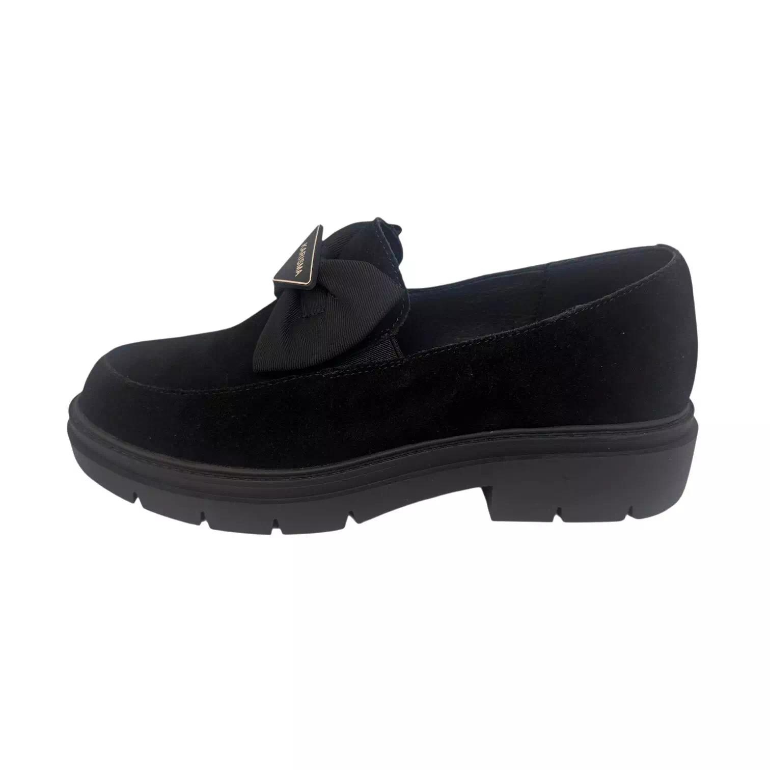 Pantofi Karisma negri cu detaliu