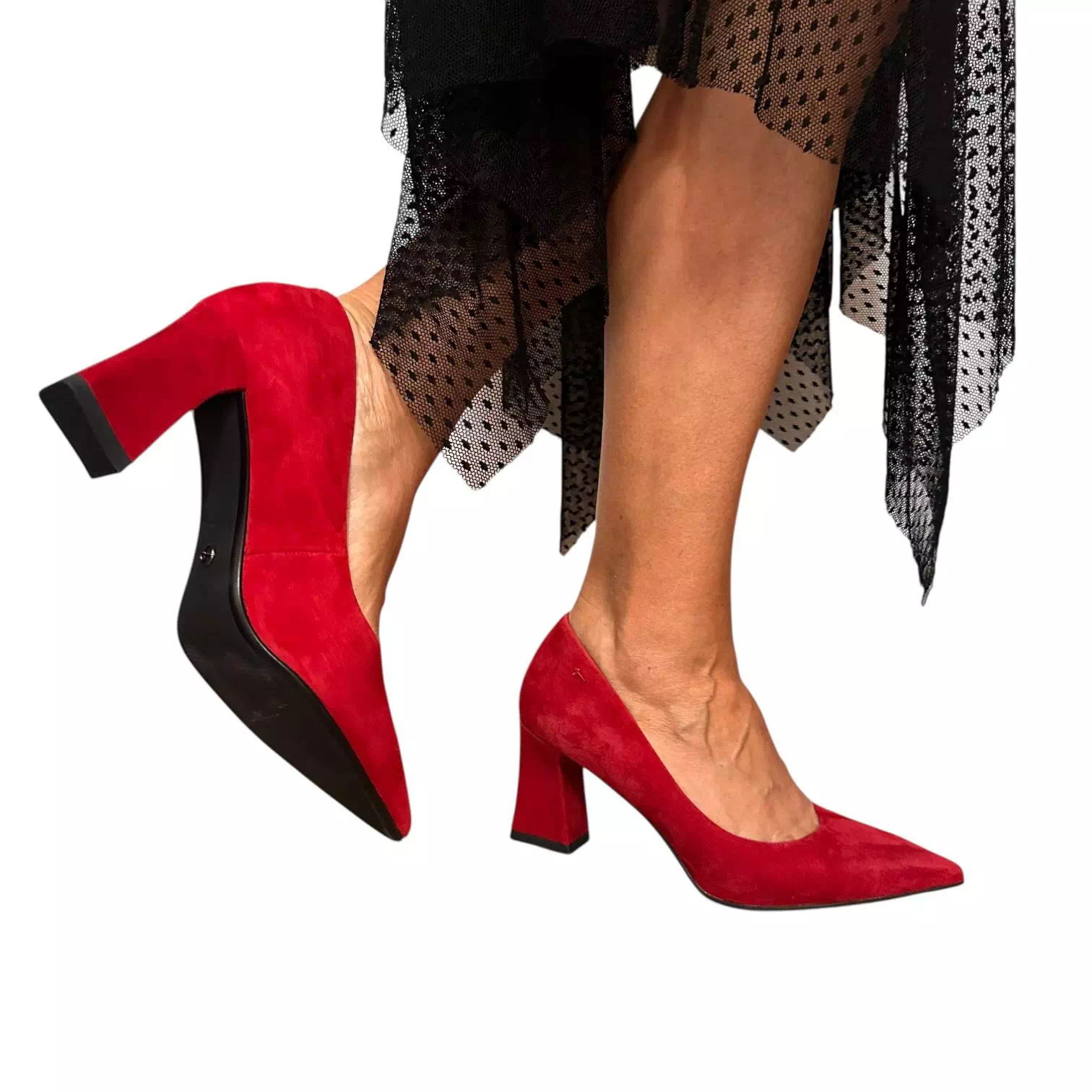 Pantofi Tamaris stiletto rosii