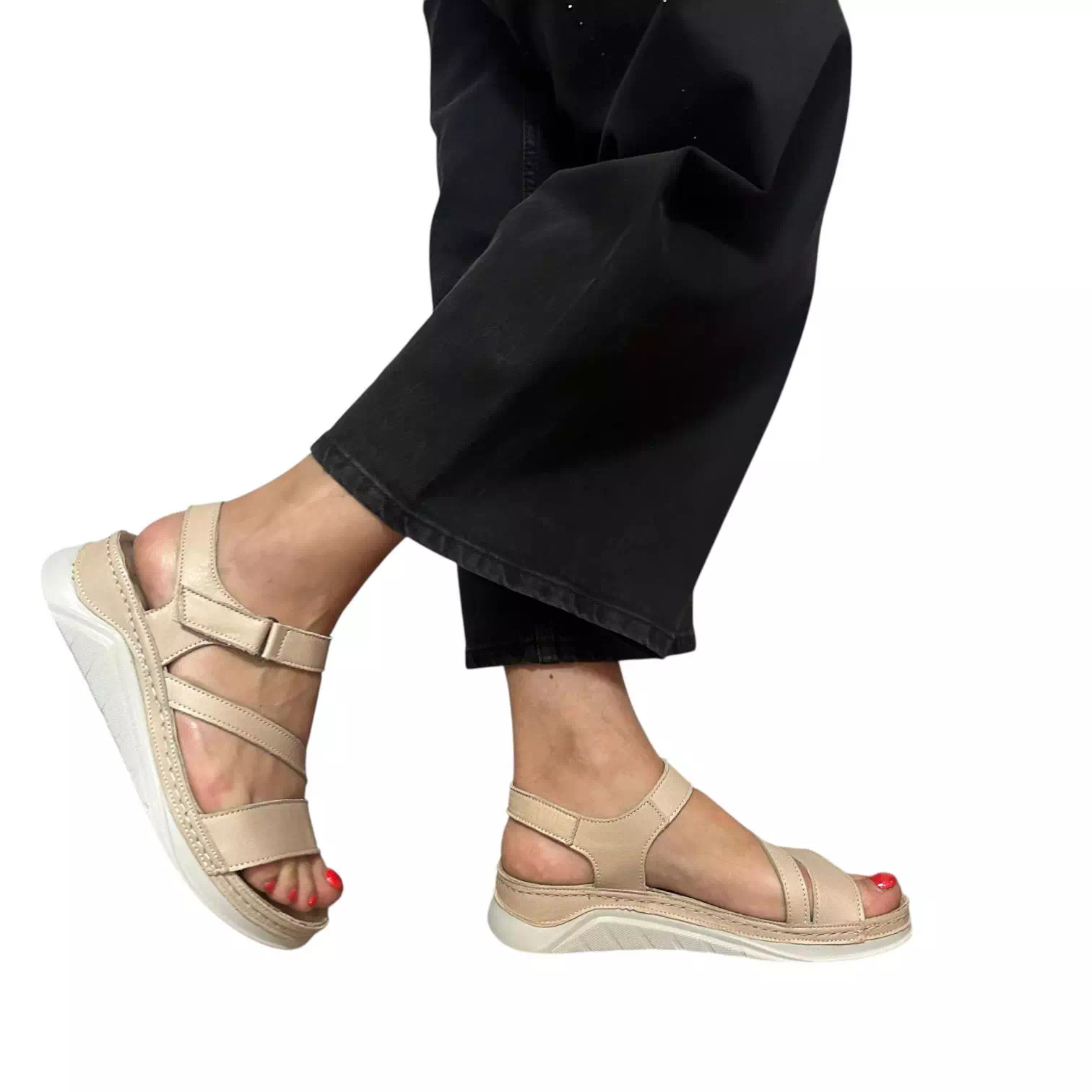 Sandale Dogati bej cu scai