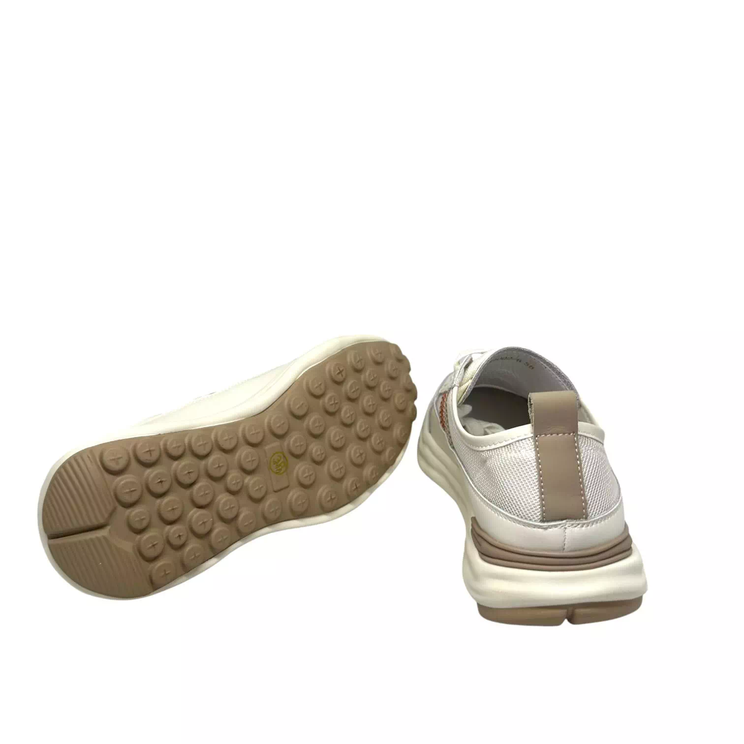 Pantofi crem cu plasa