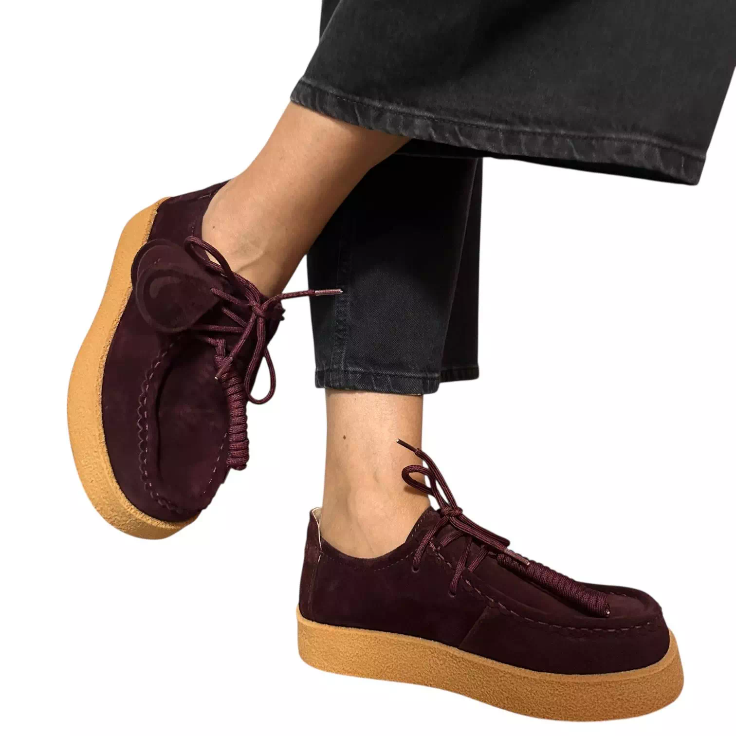 Pantofi Feeling bordo