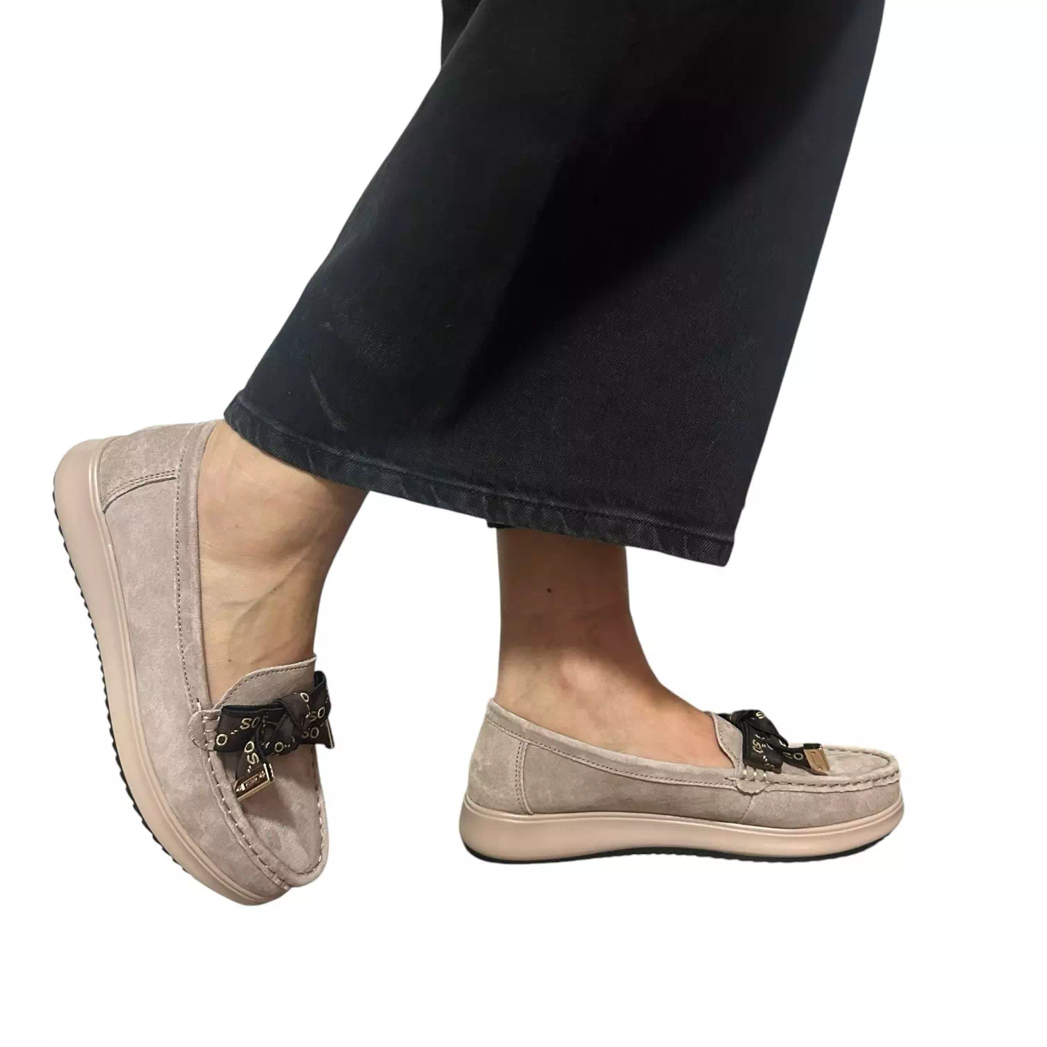 Pantofi Filippo bej cu funda