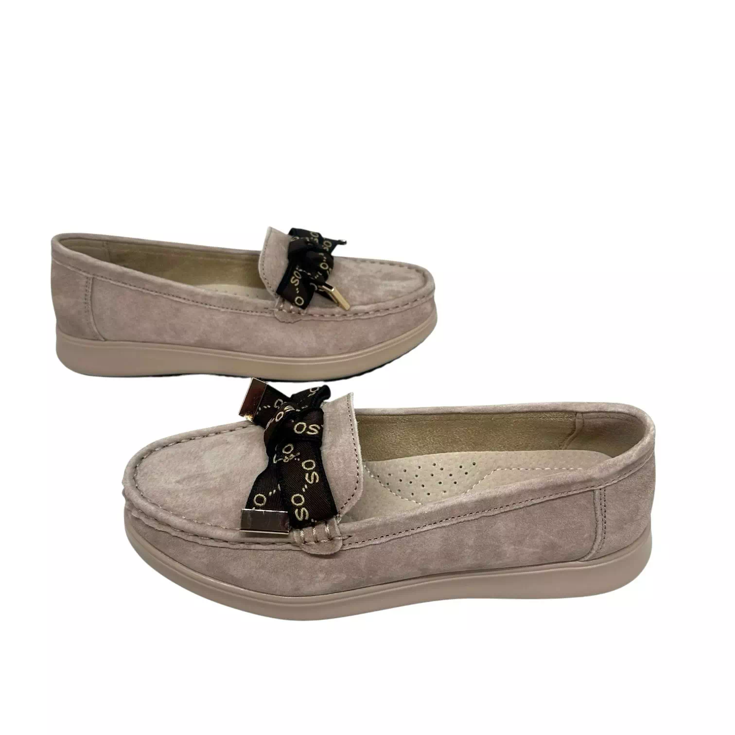 Pantofi Filippo bej cu funda