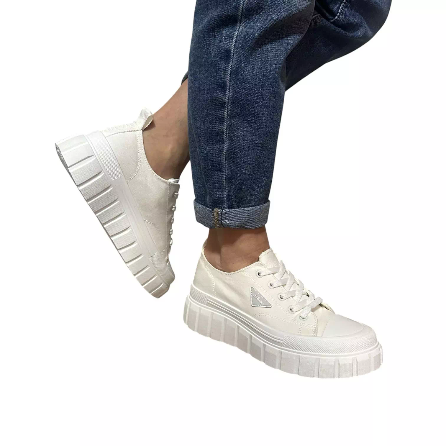 Pantofi s.Oliver albi
