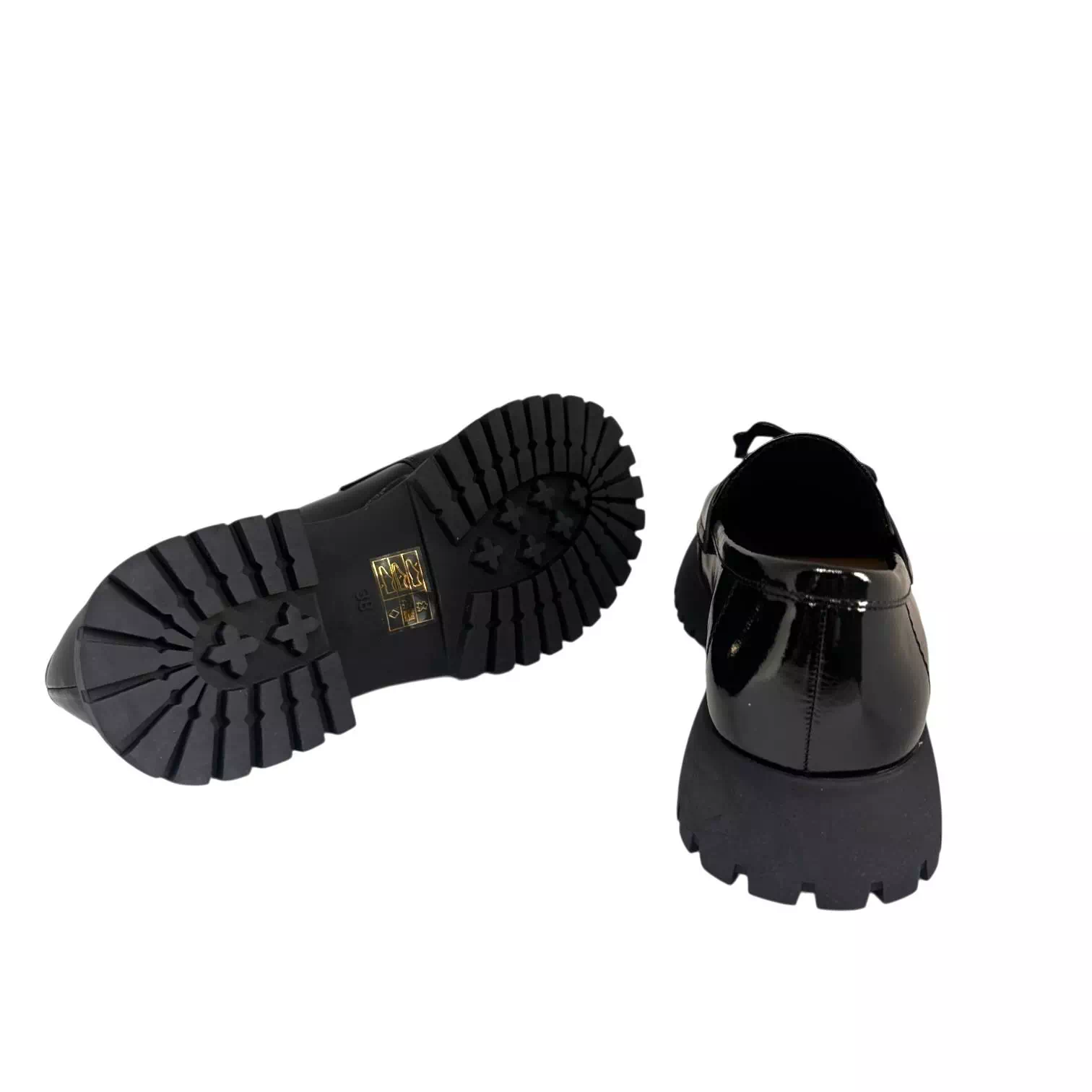 Pantofi Pass Collection negri cu catarama