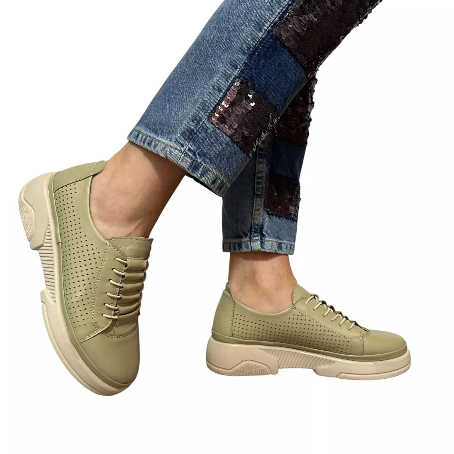 Pantofi Dogati verzi