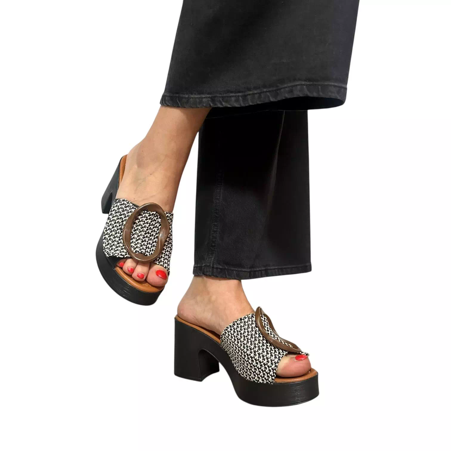 Saboti Dogati negri cu accesoriu