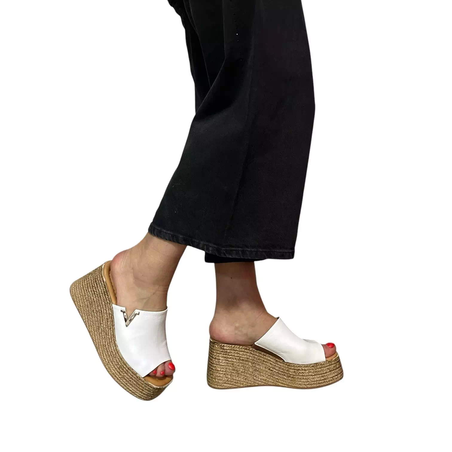 Saboti Dogati albi cu platforma