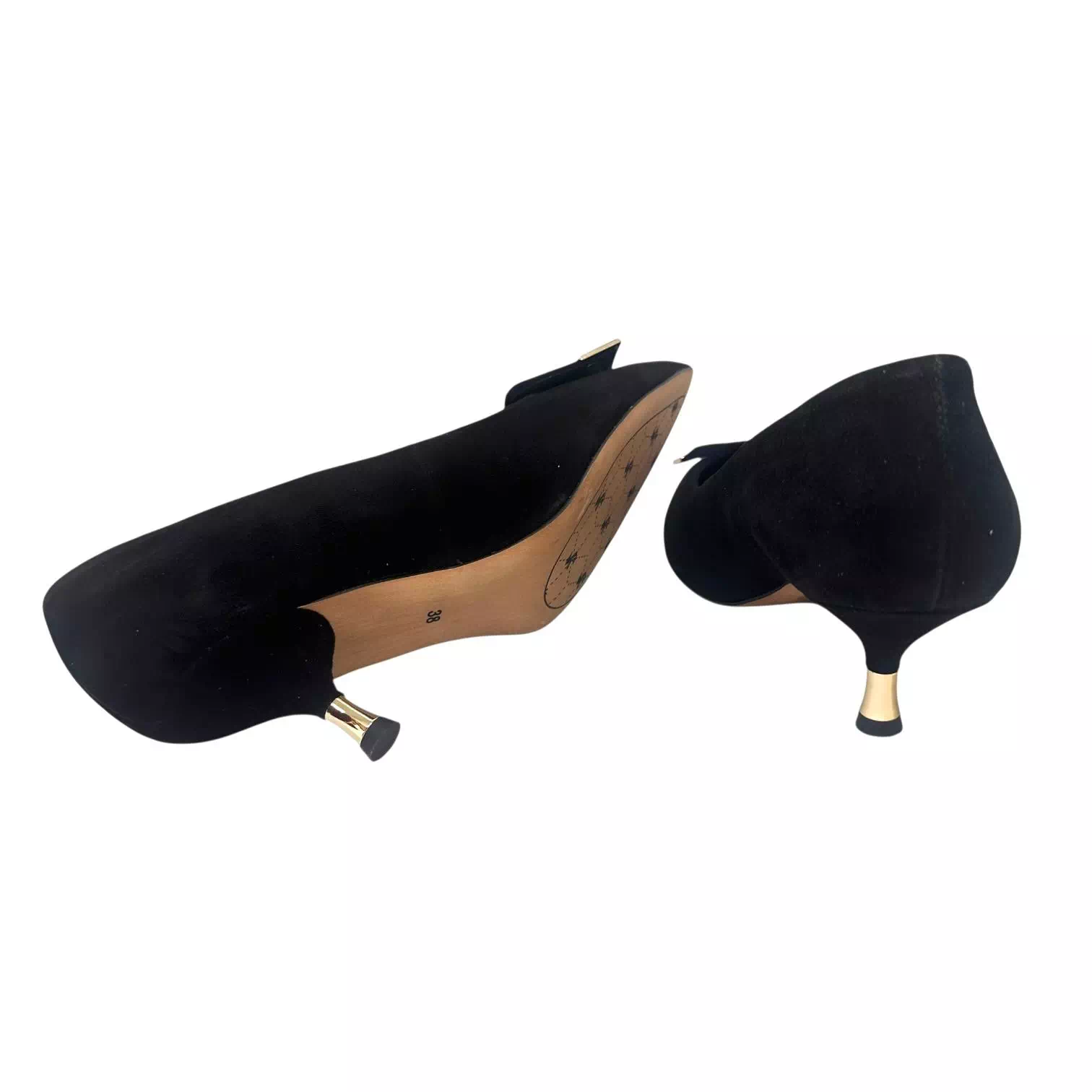 nao　804040 Pantofi Kordel stileto negri cu toc mic | Raxela