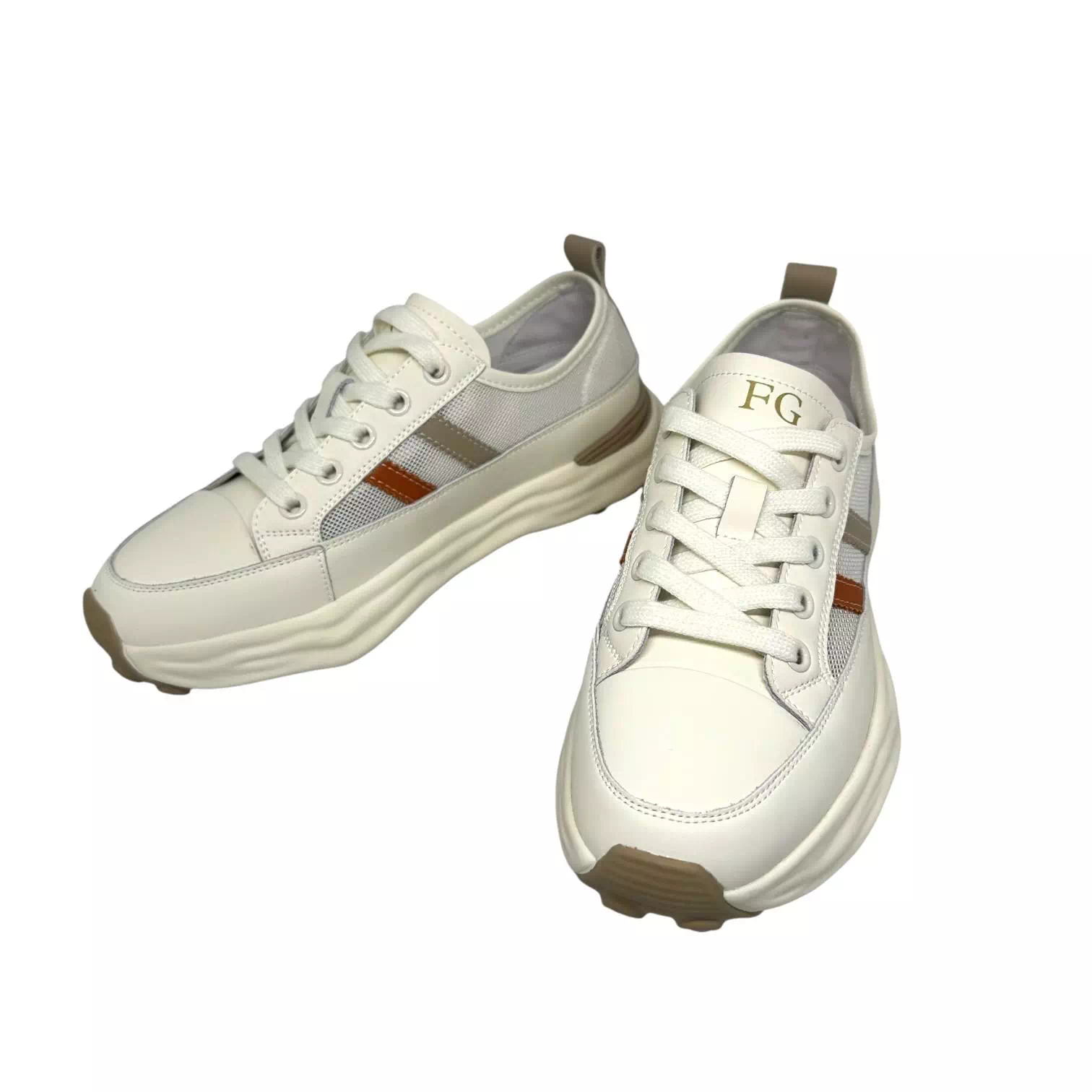 Pantofi crem cu plasa