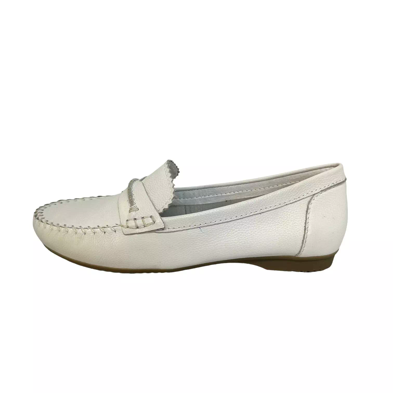Pantofi Marco Tozzi albi cu detalii