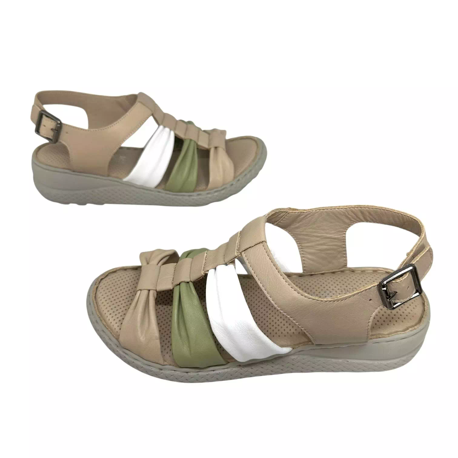 Sandale Dogati bej combinat