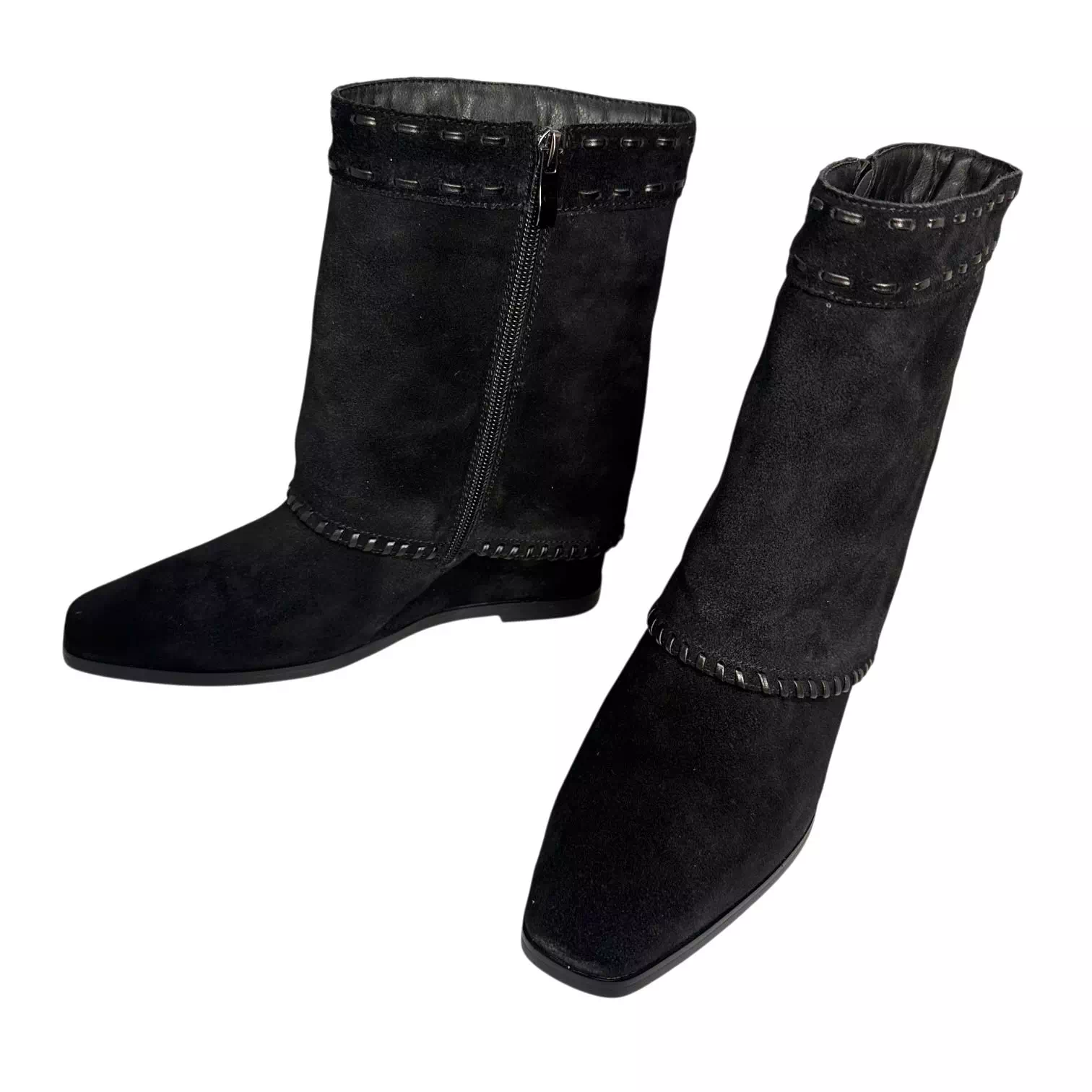 Cizme Fiore Fino negre cu pelerina