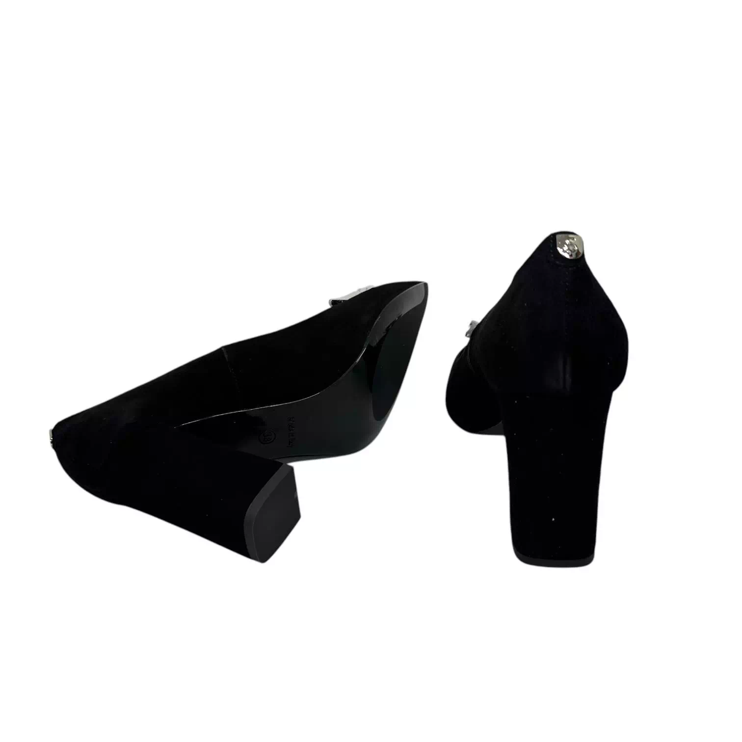 Pantofi Sala negri cu fluture