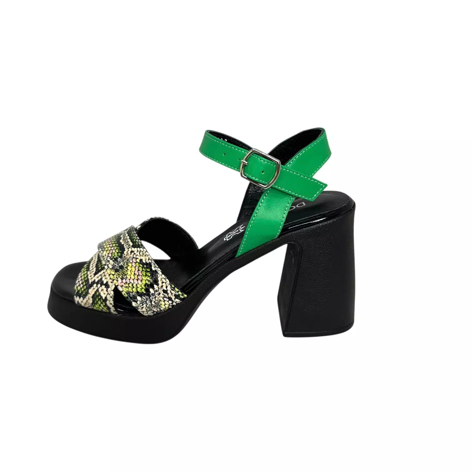 Sandale Dogati multicolore cu toc