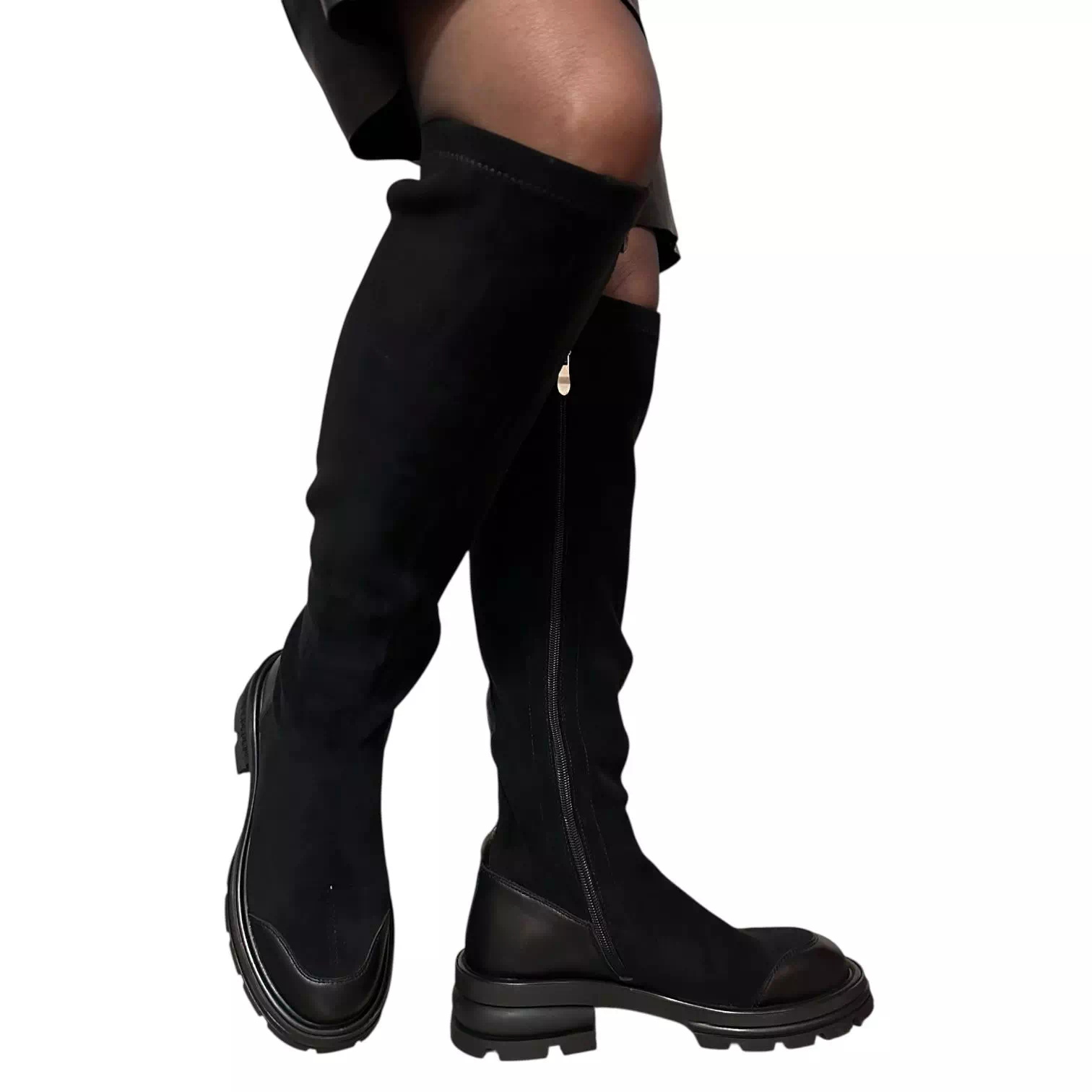 Cizme Fiore Fino negre lungi