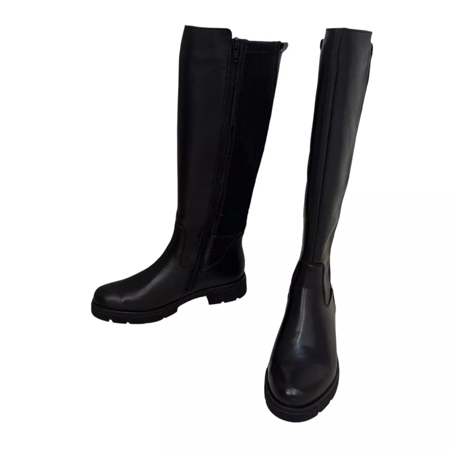 Cizme Remonte negre cu elastic