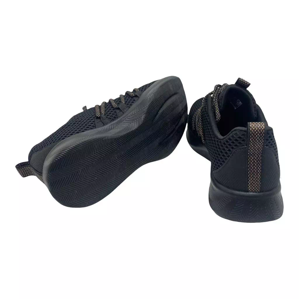 Pantofi sport Skechers negri cu detalii aurii