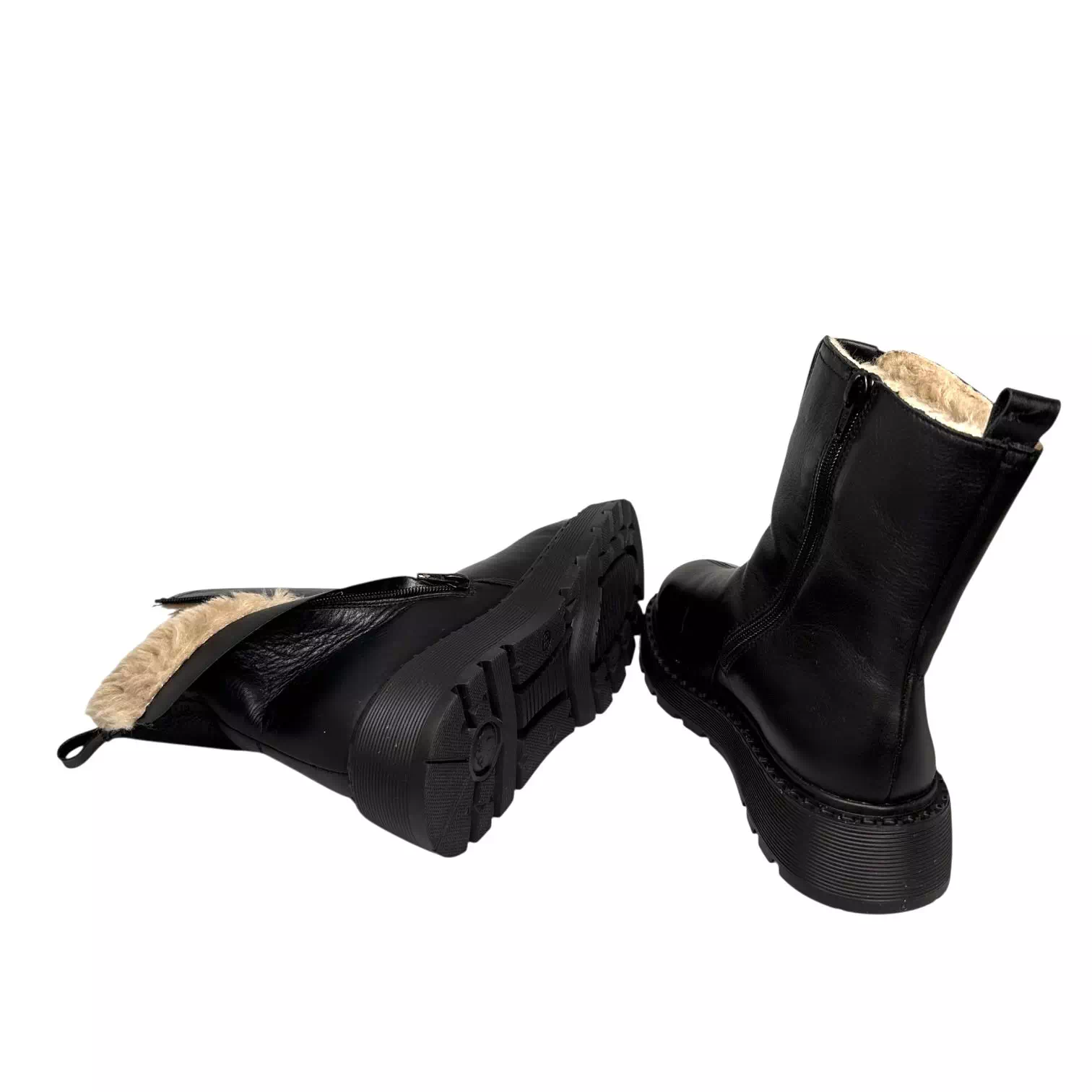 Ghete Rieker negre imblanite