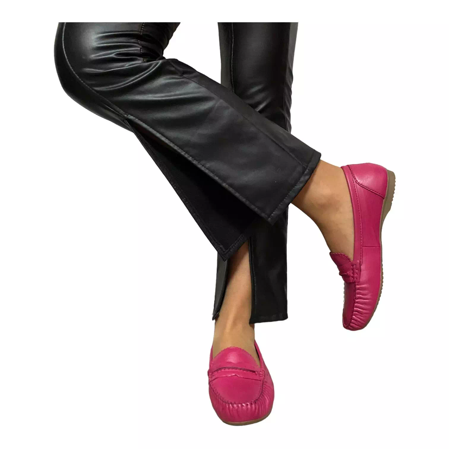 Pantofi Marco Tozzi roz cu detalii