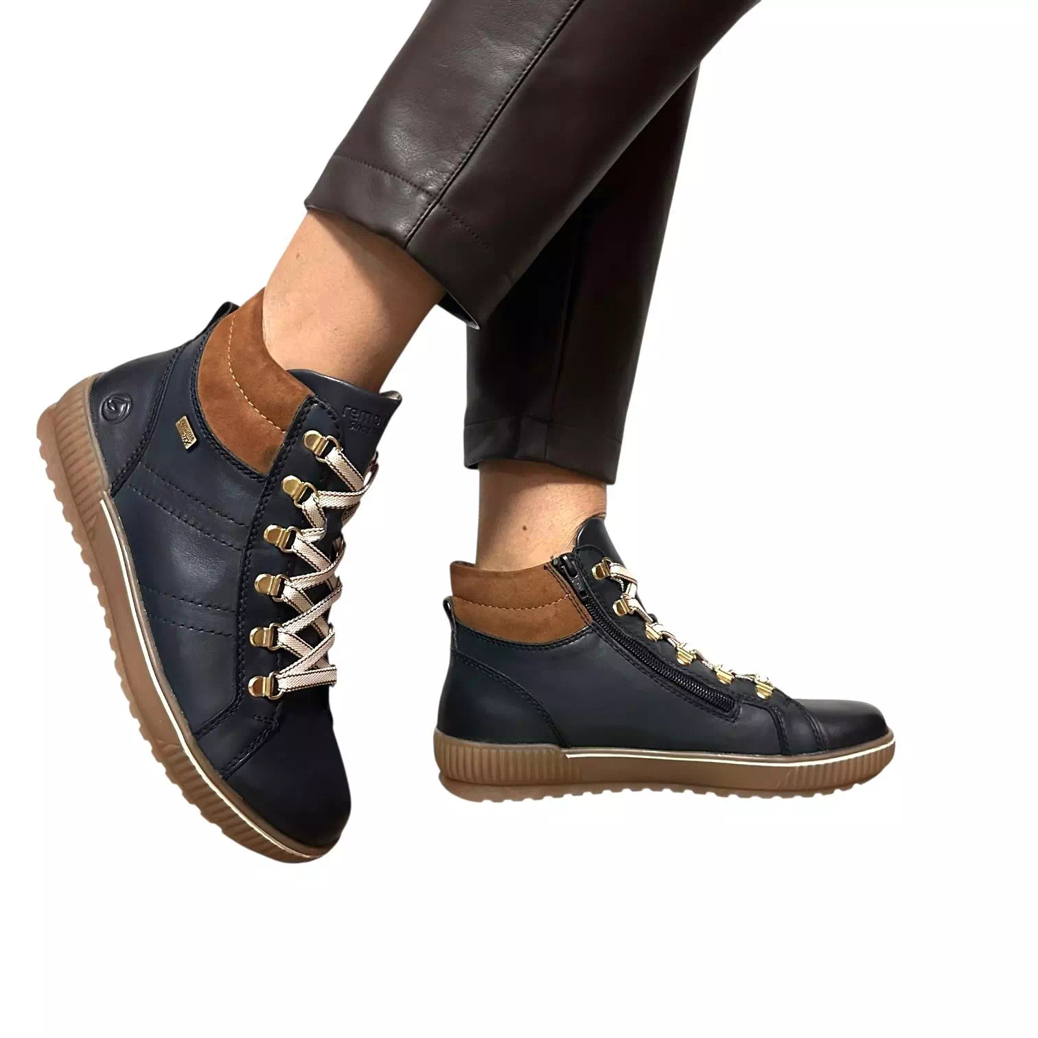 Ghete Remonte bleumarin cu Tex