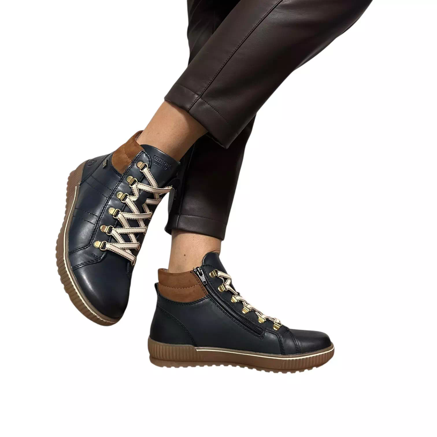 Ghete Remonte bleumarin cu Tex