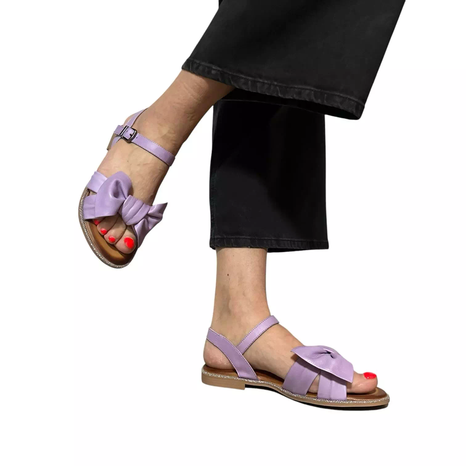 Sandale Dogati mov cu funda