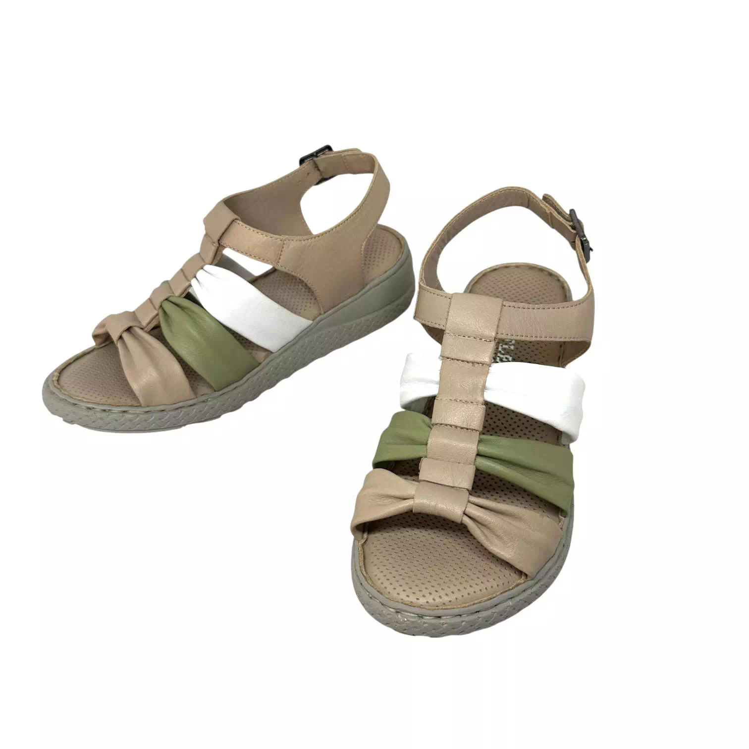 Sandale Dogati bej combinat