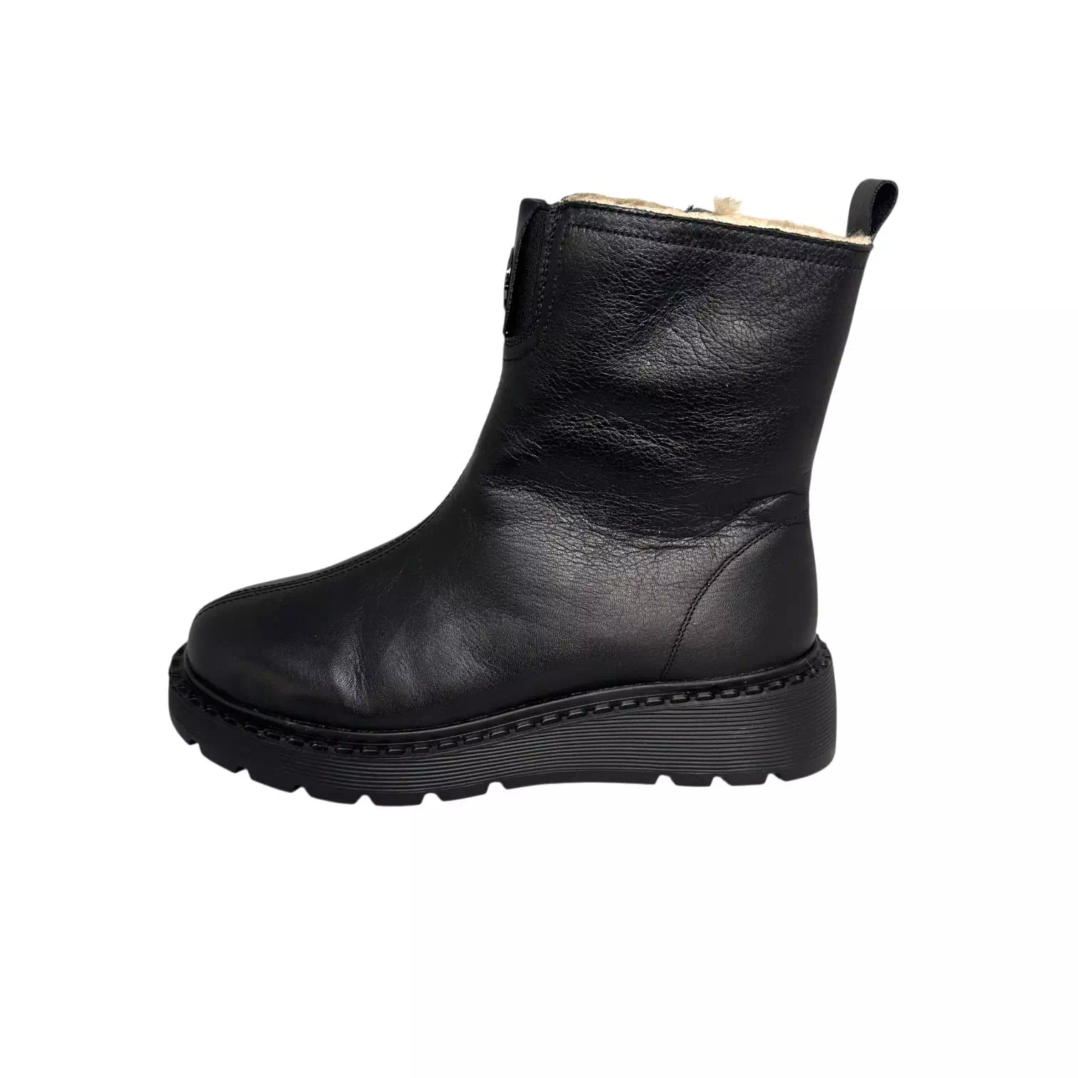 Ghete Rieker negre imblanite