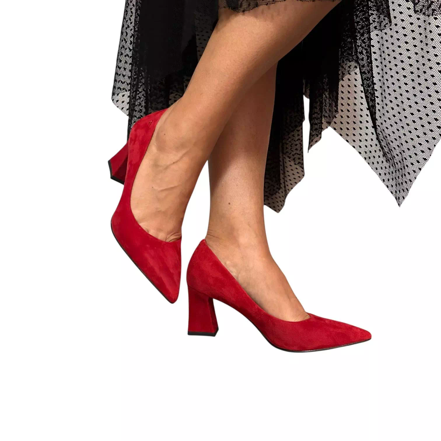 Pantofi Tamaris stiletto rosii