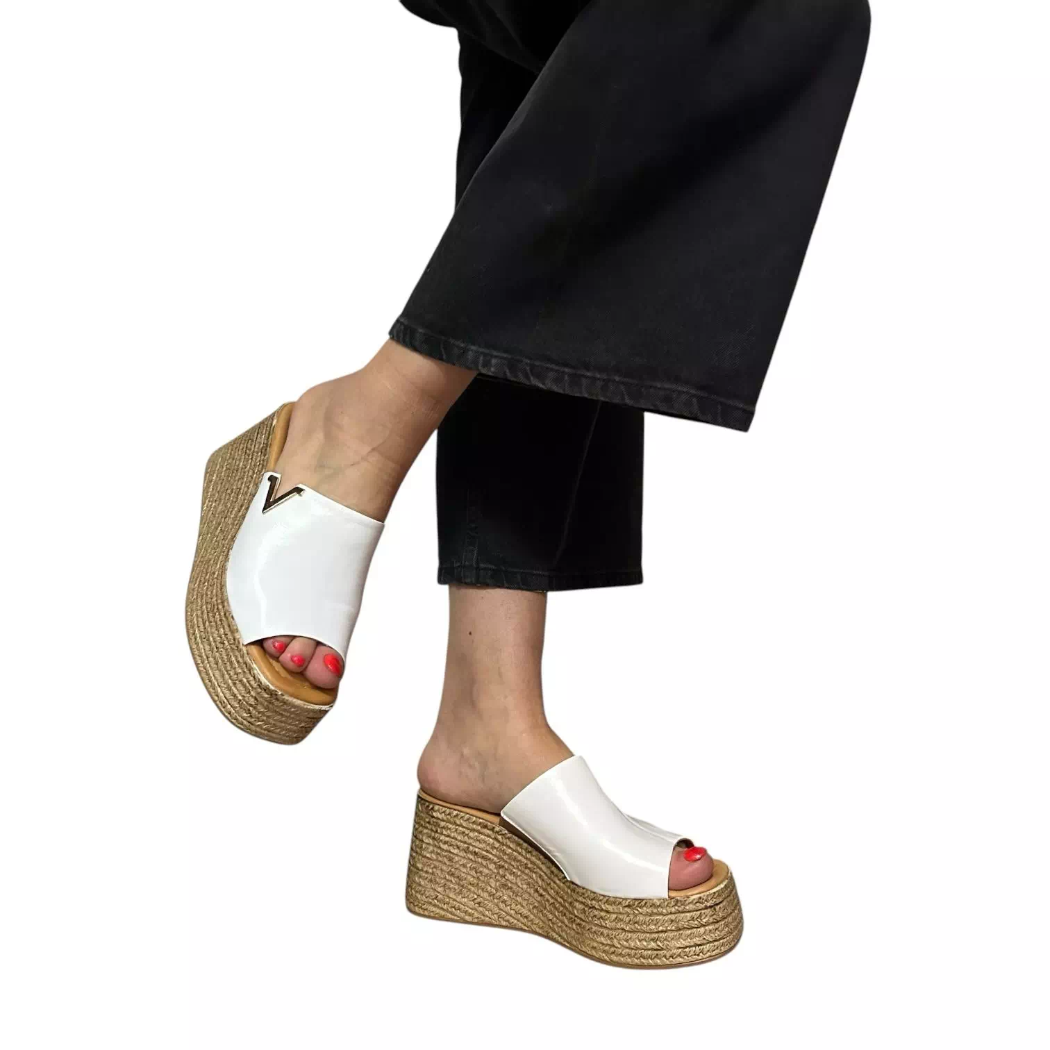 Saboti Dogati albi cu platforma