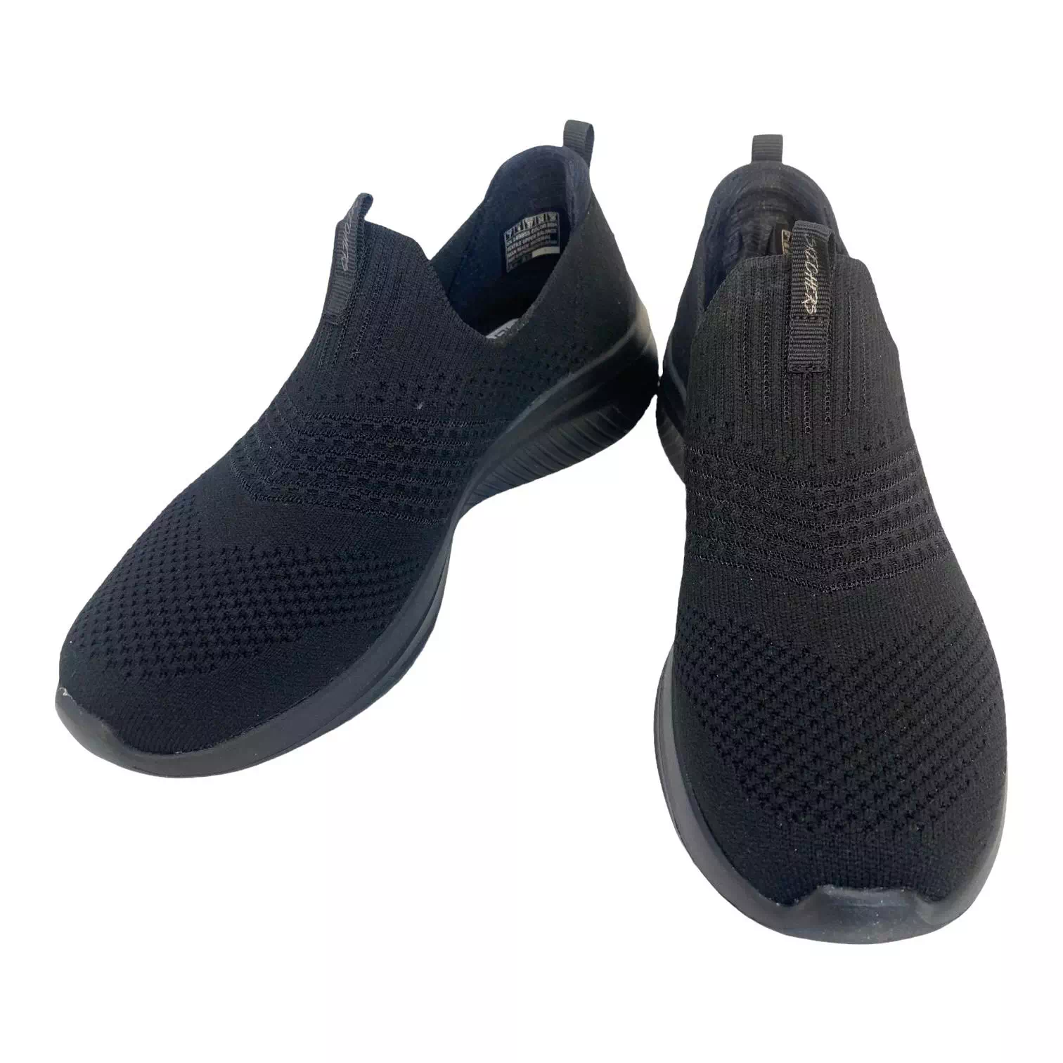 Pantofi sport Skechers slip-on din material textil negru