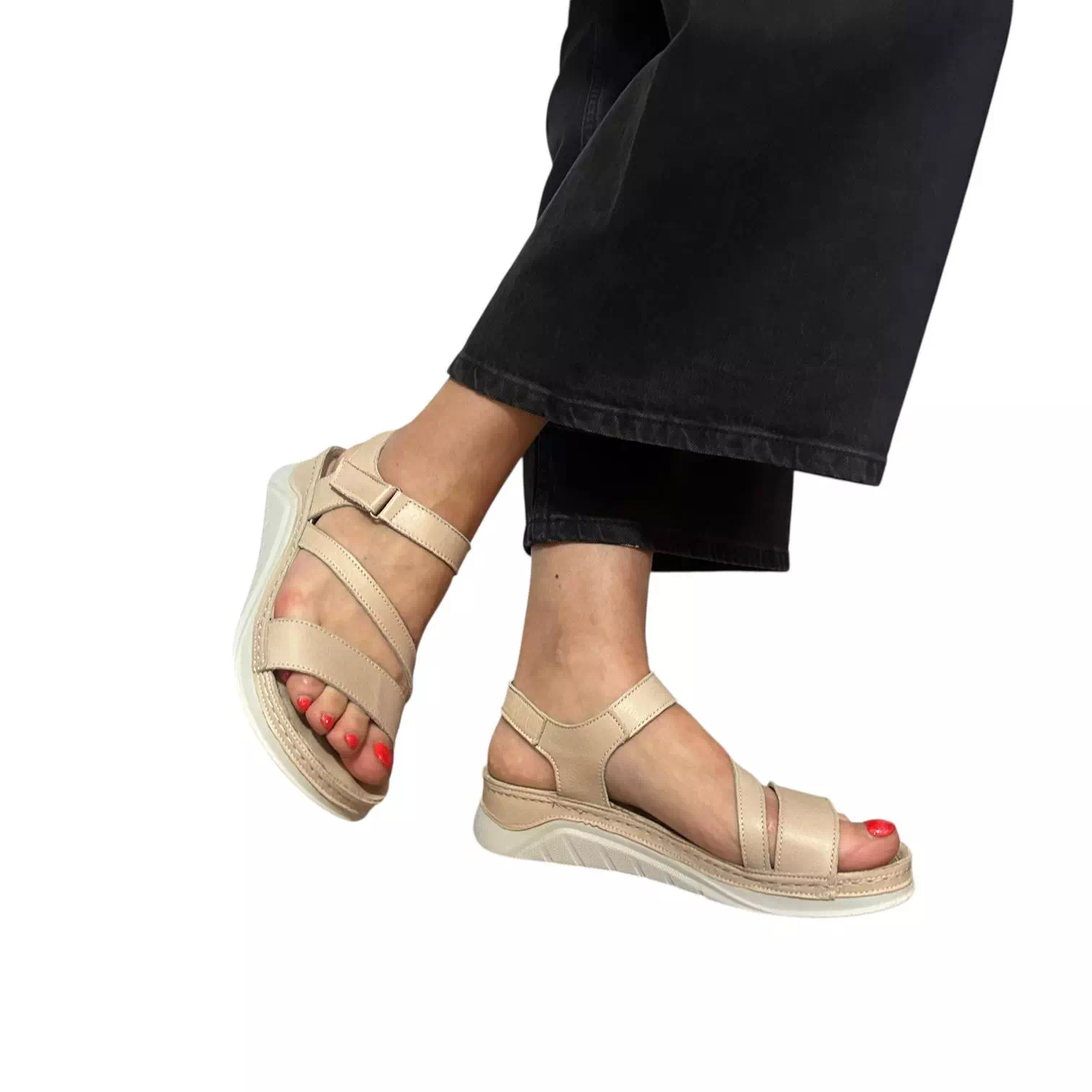 Sandale Dogati bej cu scai