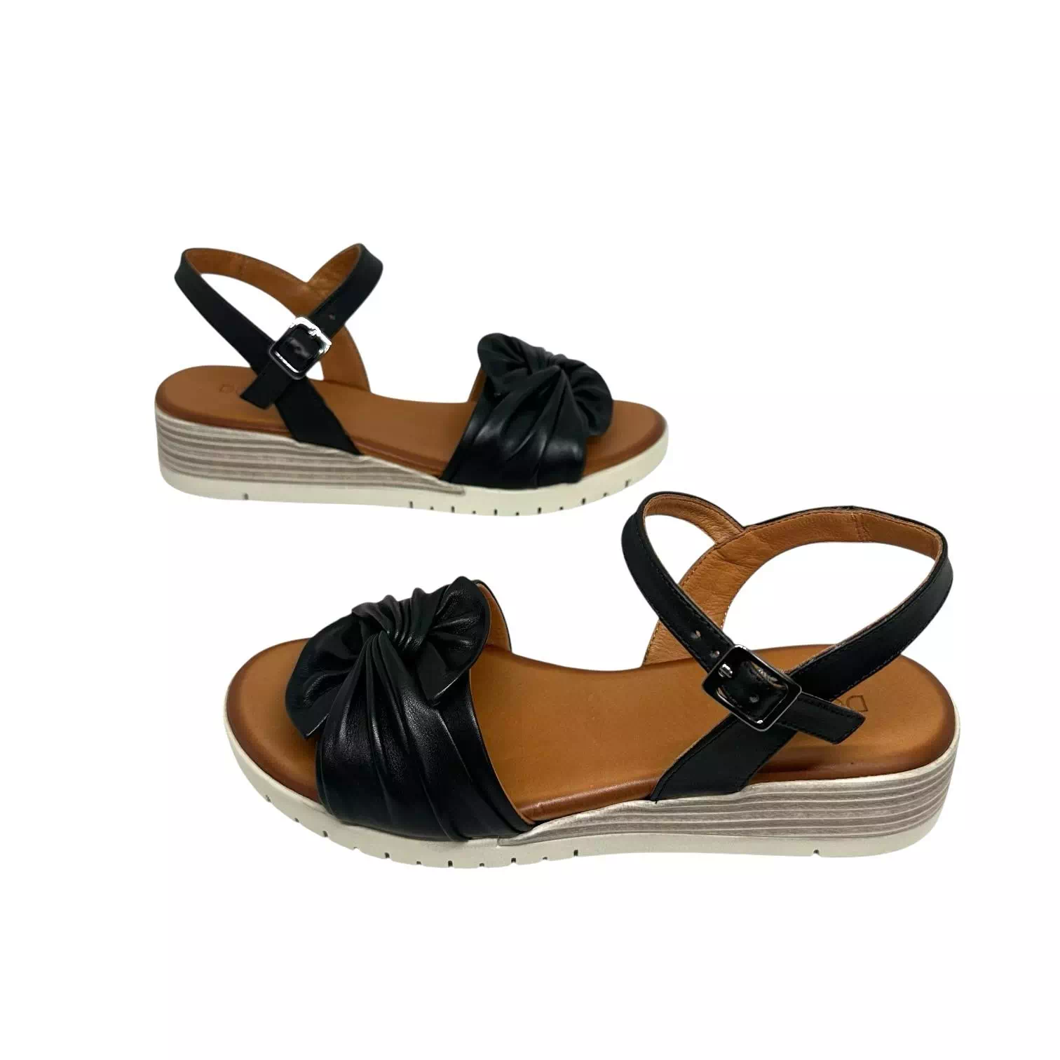 Sandale Dogati negre cu detaliu