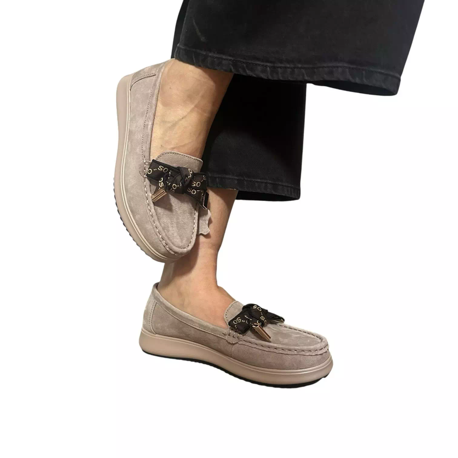 Pantofi Filippo bej cu funda