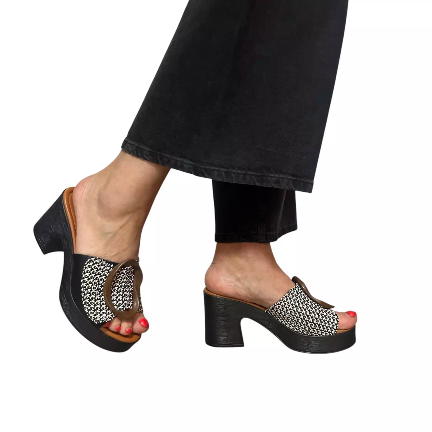 Saboti Dogati negri cu accesoriu