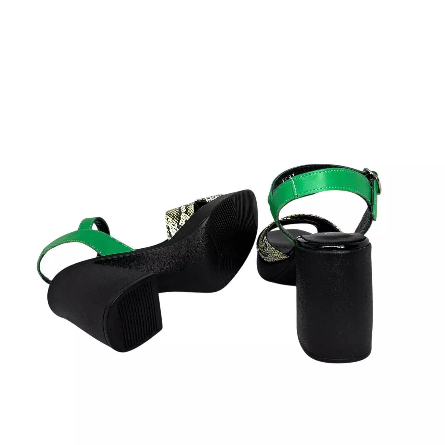 Sandale Dogati multicolore cu toc