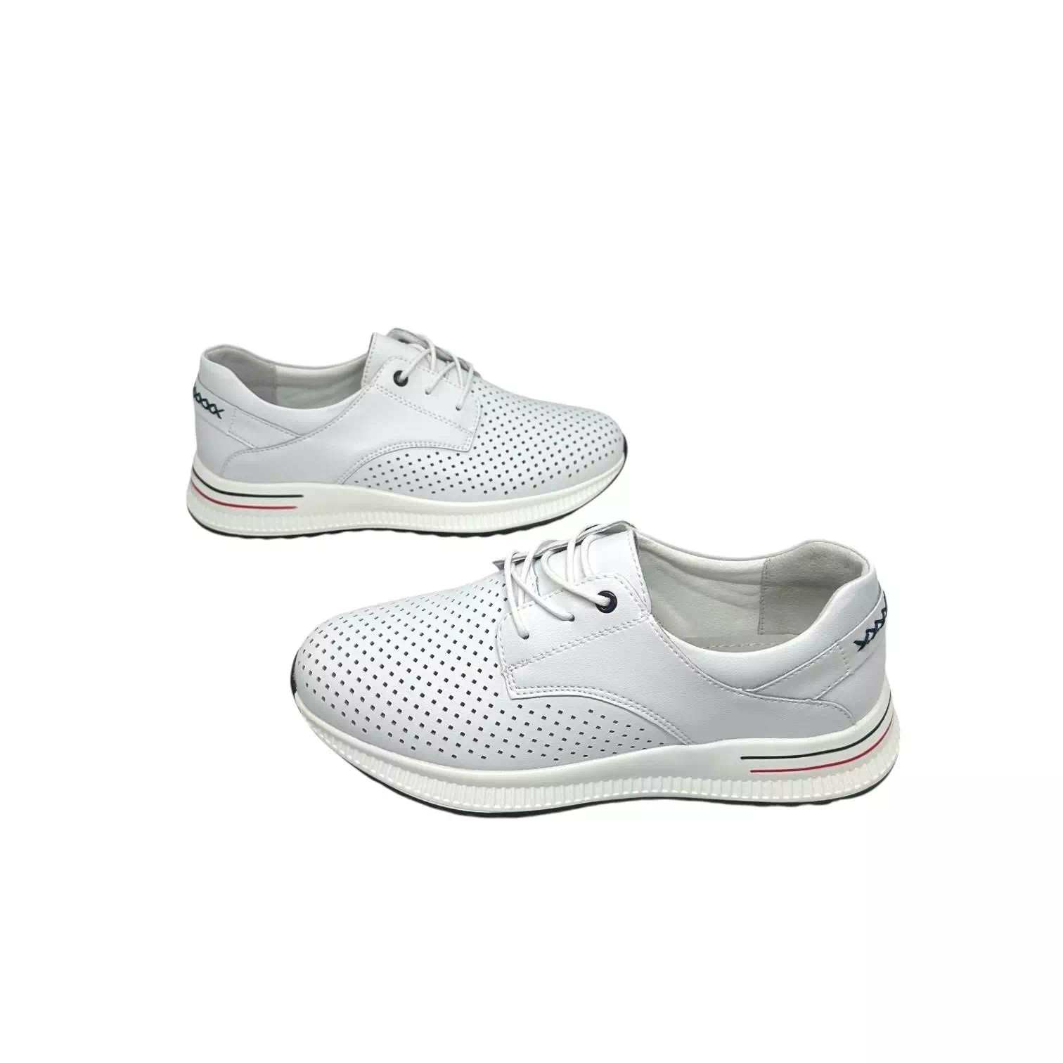 Pantofi Filippo albi cu detaliu pe talpa