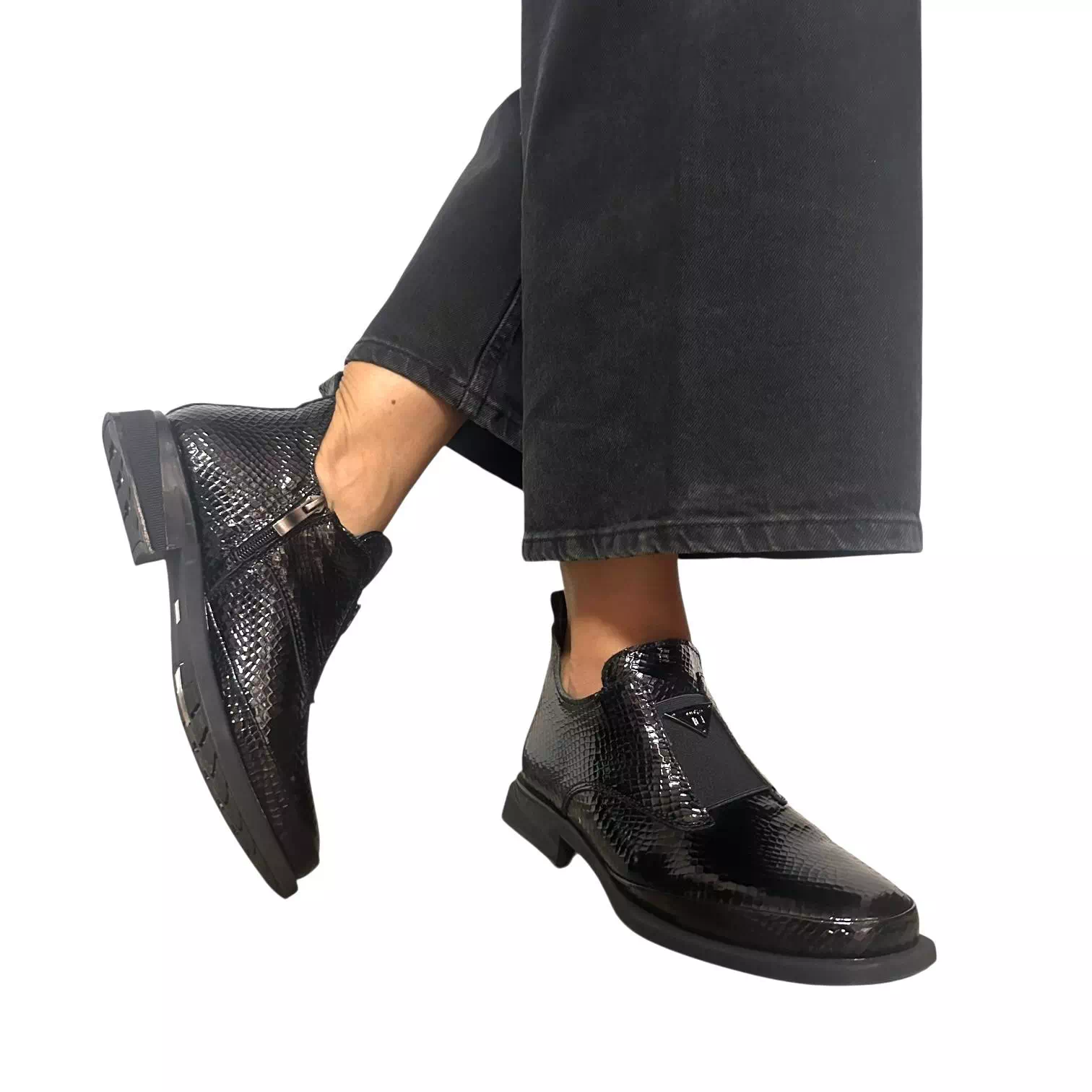 Ghete Filippo negre cu presaj