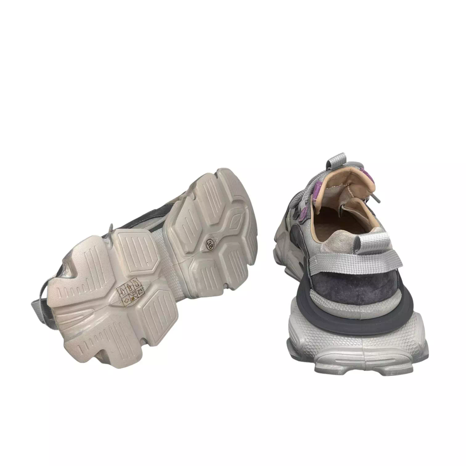 Pantofi sport gri combinat