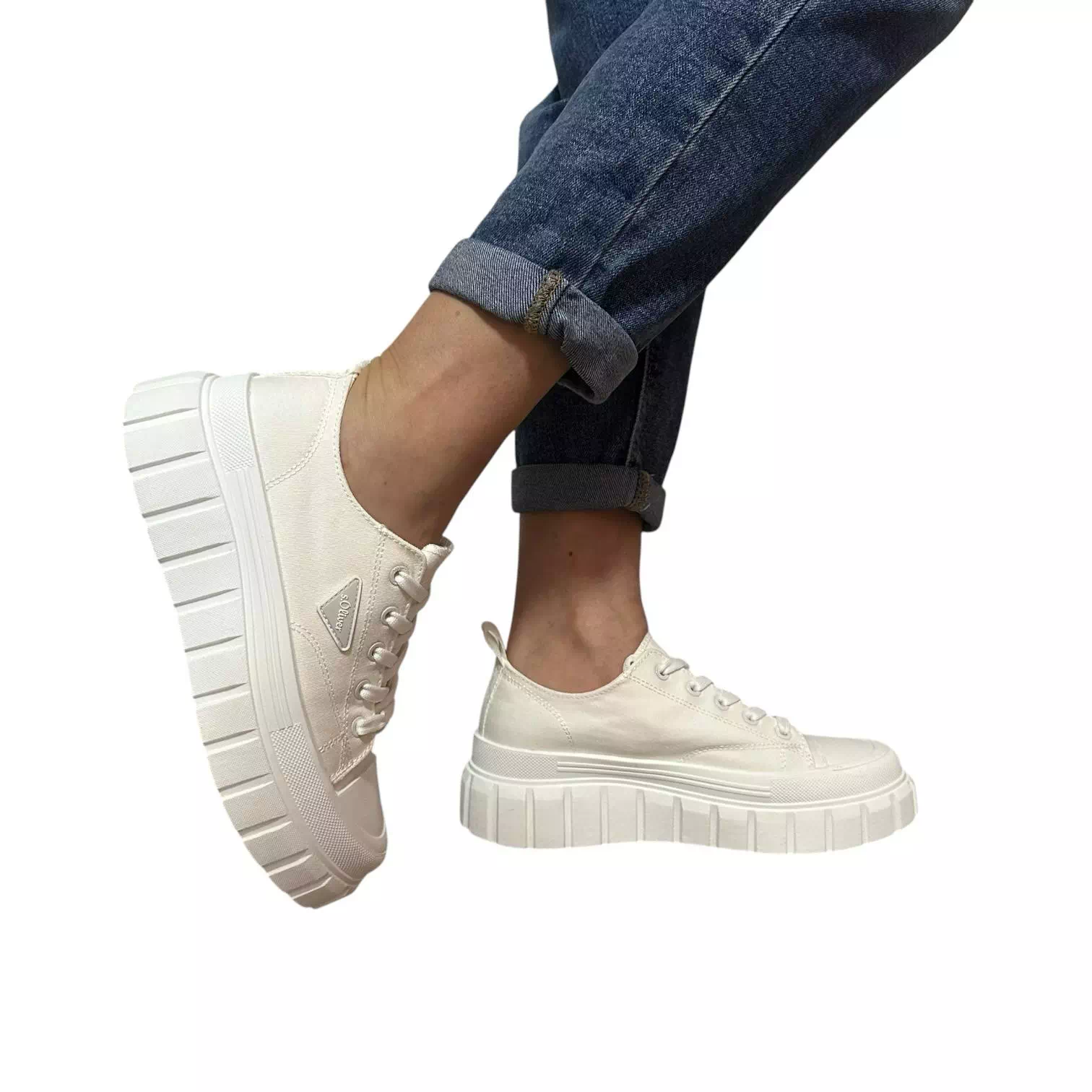 Pantofi s.Oliver albi
