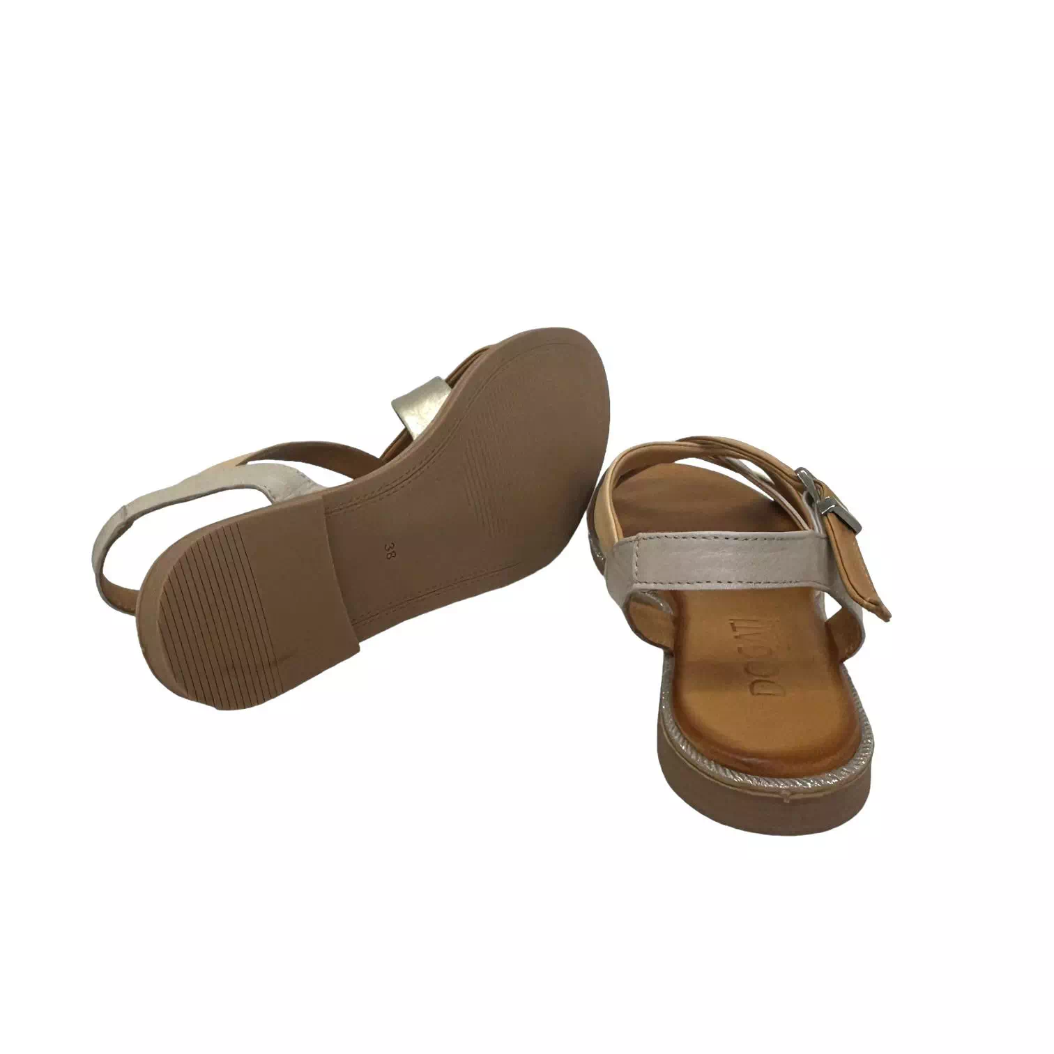 Sandale cu barete multicolore