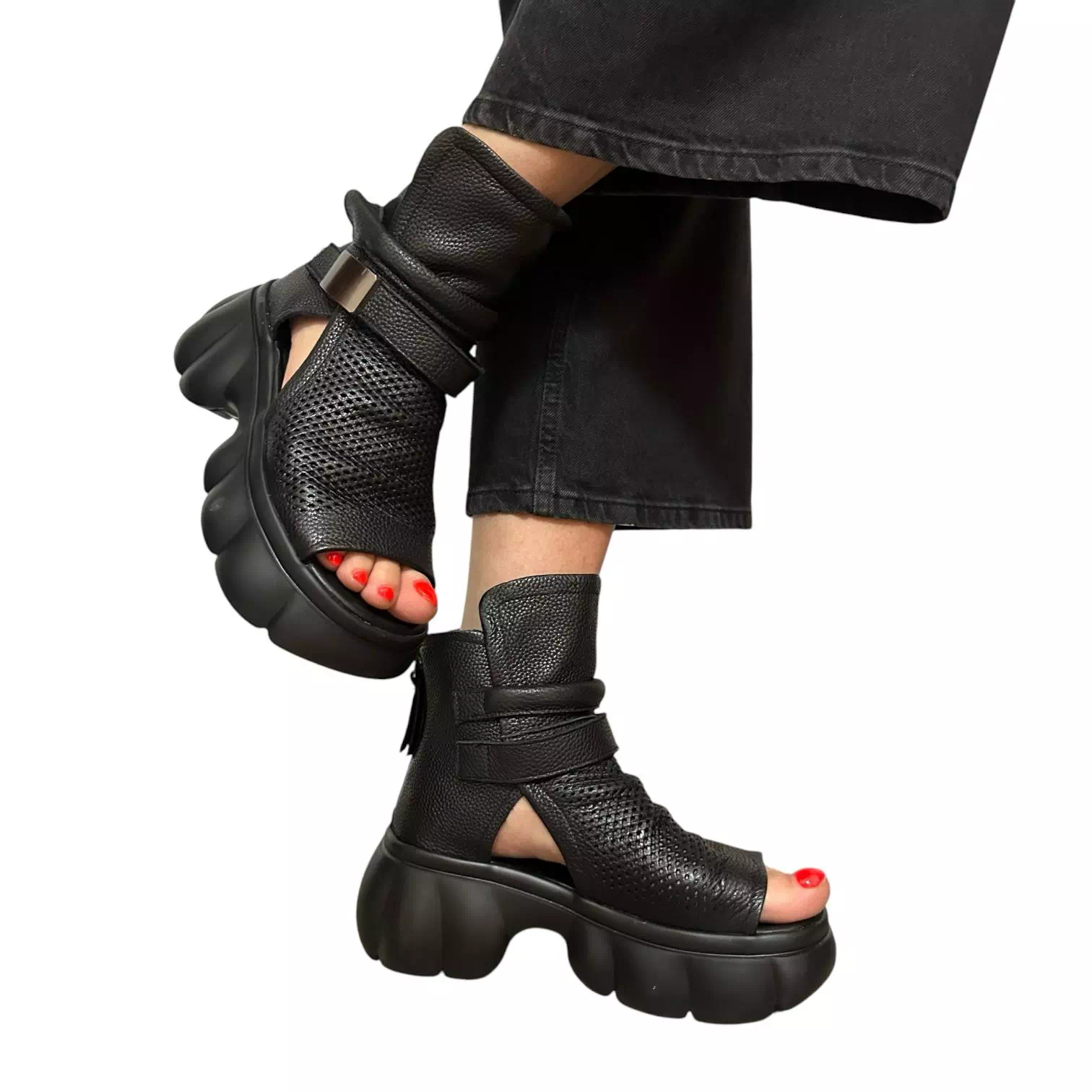 Ghete de vara Pass Collection negre