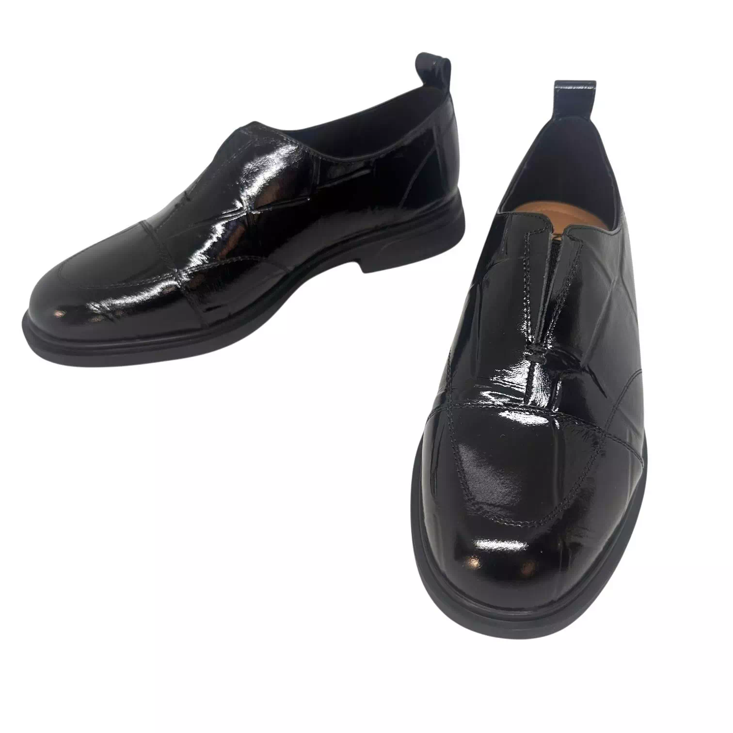 Pantofi Karisma negri cu model