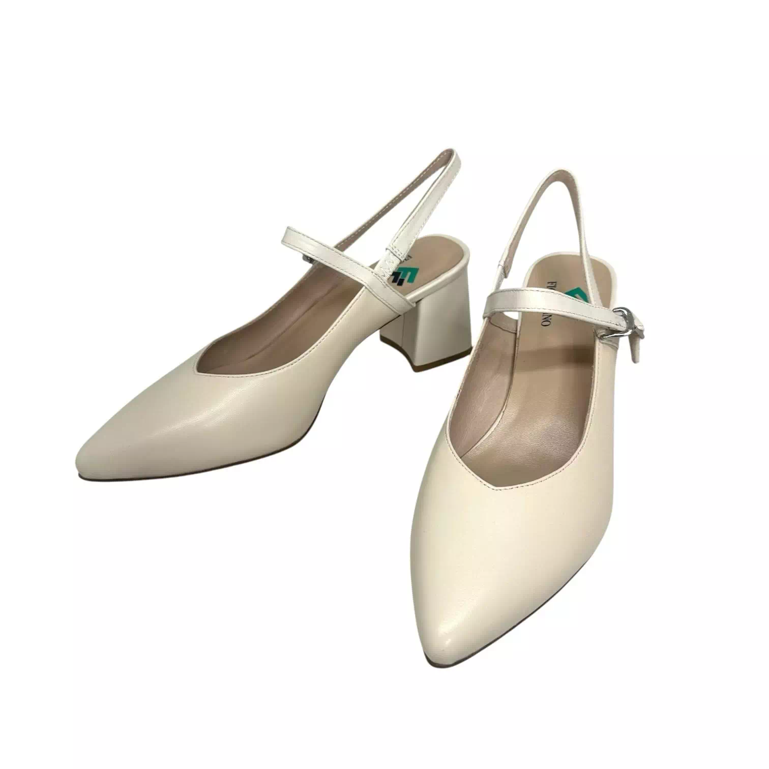 Pantofi decupati Fiore Fino crem