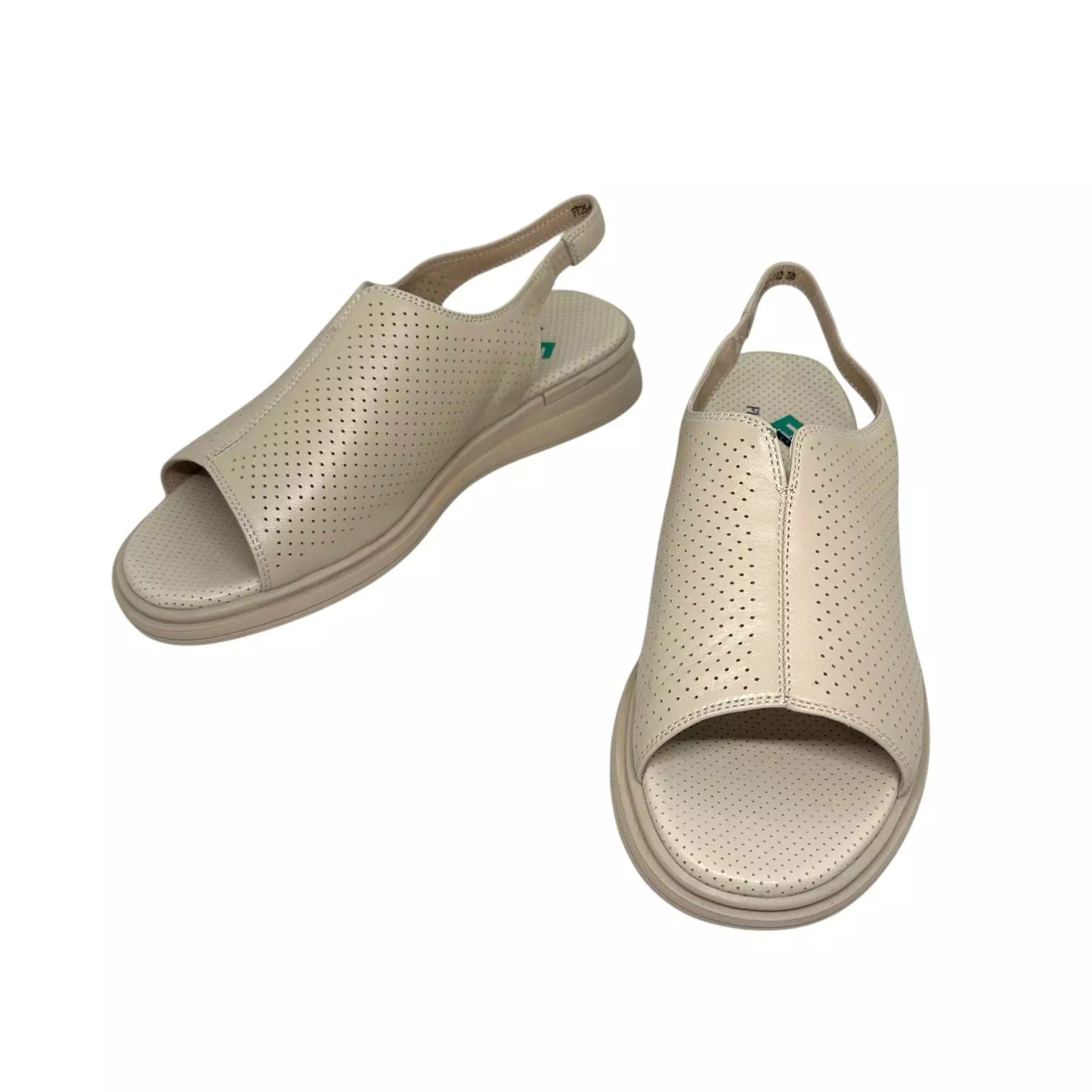 Sandale Fiore Fino bej cu perforatii mici