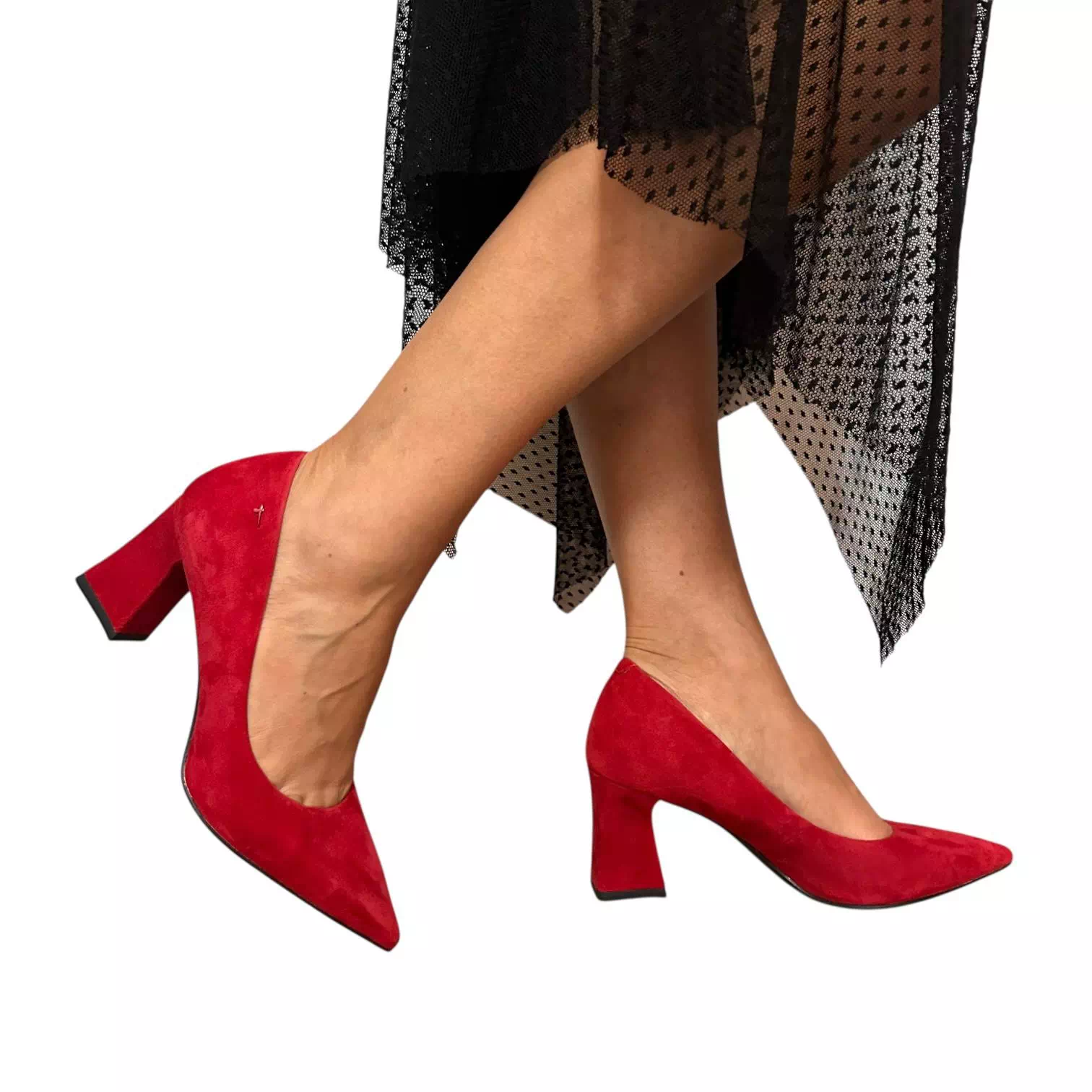 Pantofi Tamaris stiletto rosii