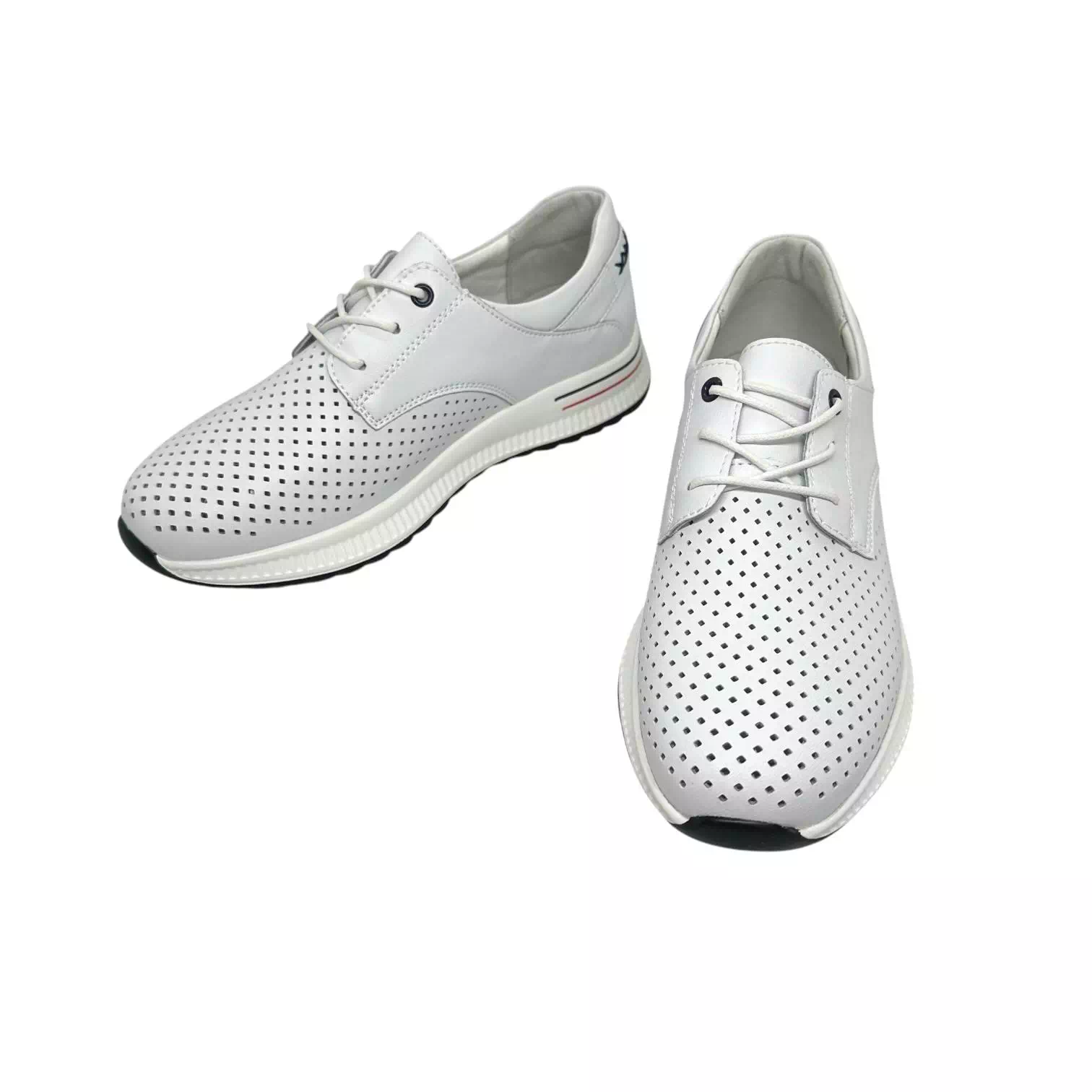 Pantofi Filippo albi cu detaliu pe talpa