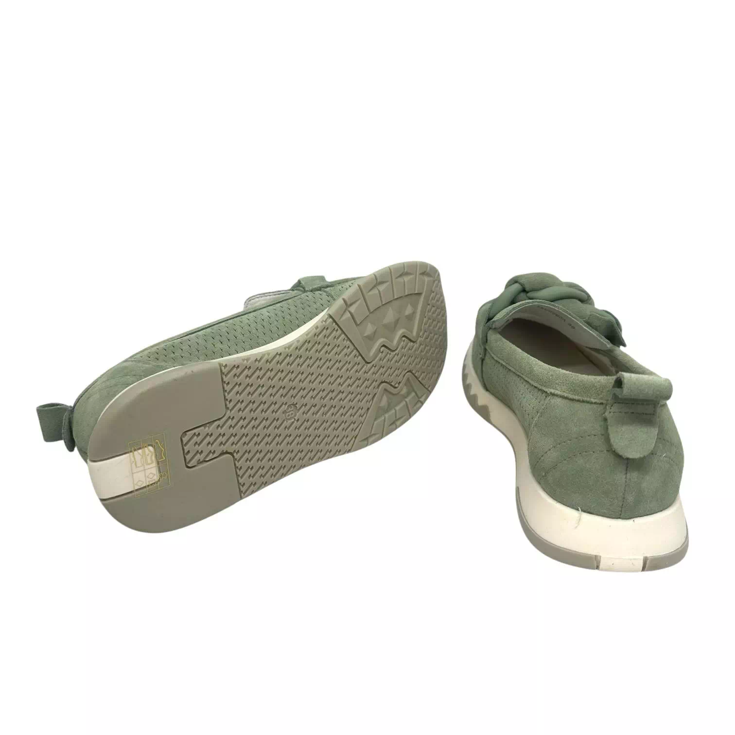 Pantofi Pass Collection verzi cu perforatii